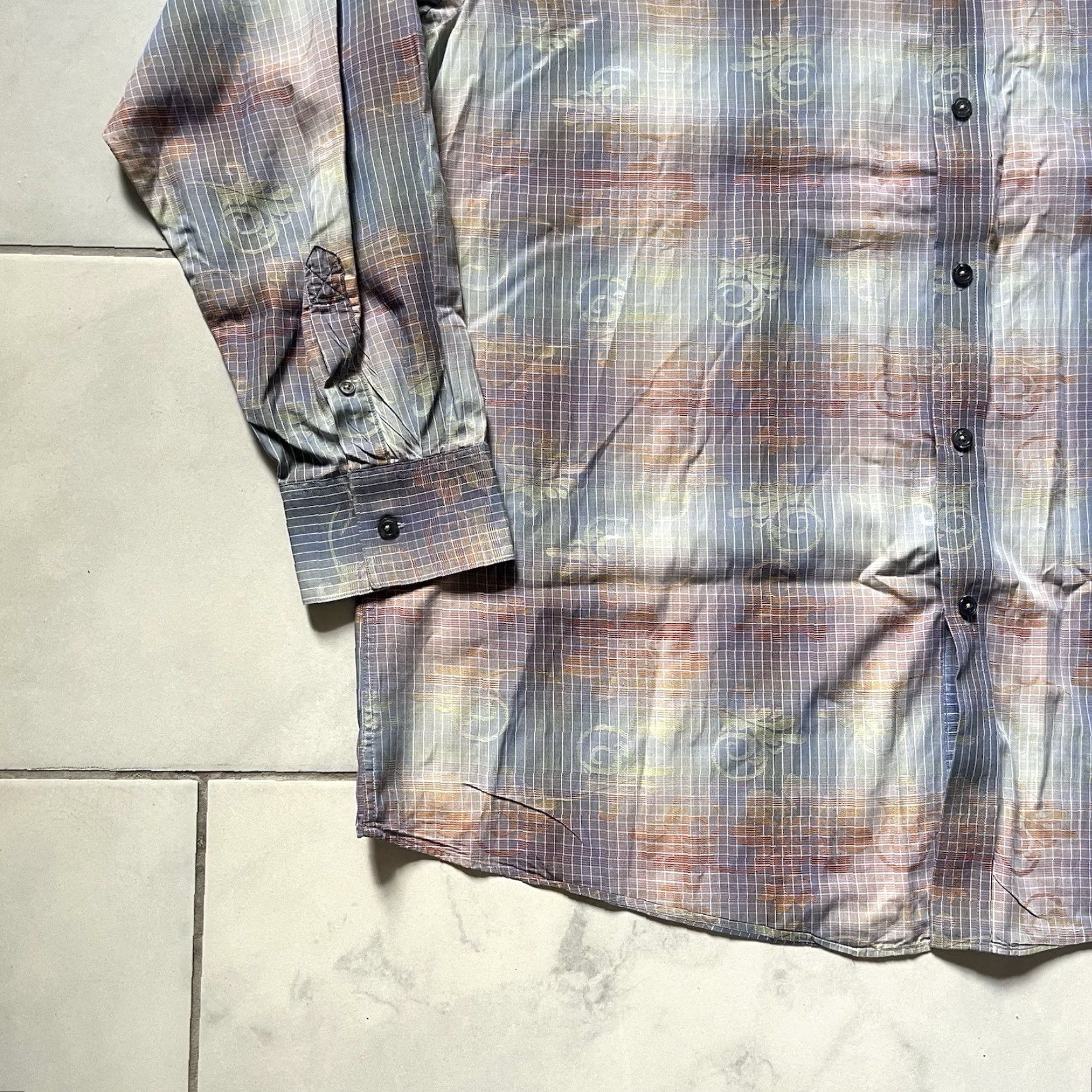 Johnston & Murphy Johnston & Murphy Shirt 2XL Multicolor Cotton Button-Up Mens Tailored Regular Fit Spring Fall Summer Winter Casual Size US XXL / EU 58 / 5 - 5 Thumbnail