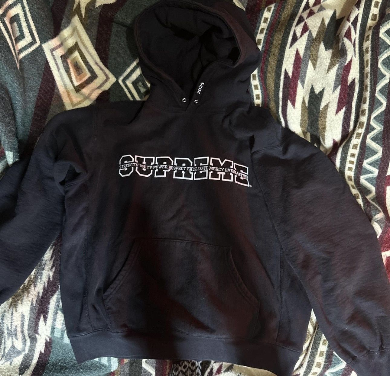 Supreme Supreme Collegiate Acronym Hoodie Size US M / EU 48-50 / 2 - 1 Thumbnail