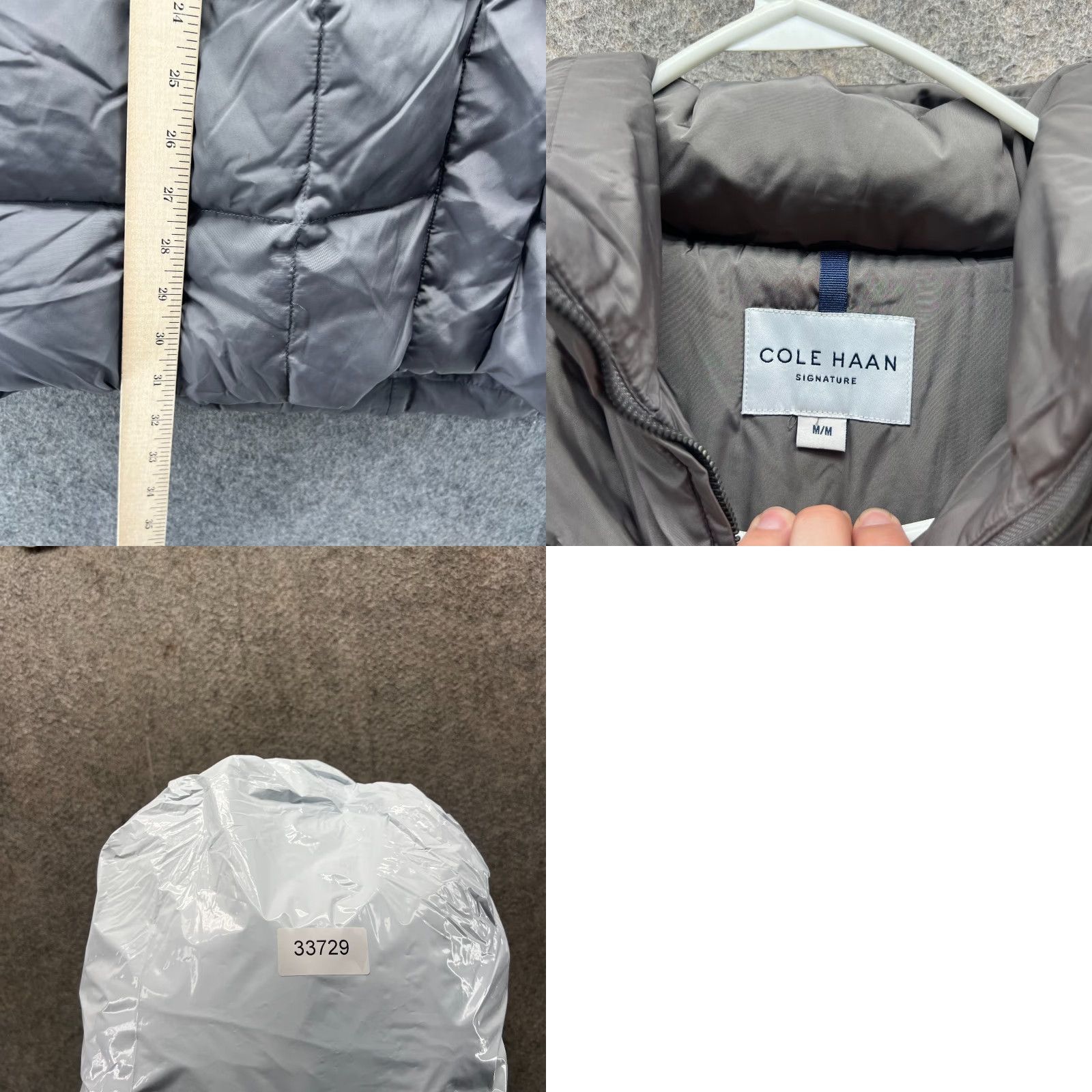 Cole Haan Cole Haan Puffer Coat Womens M Gray Hooded Quilted Down Jacket Size M / US 6-8 / IT 42-44 - 8 Thumbnail