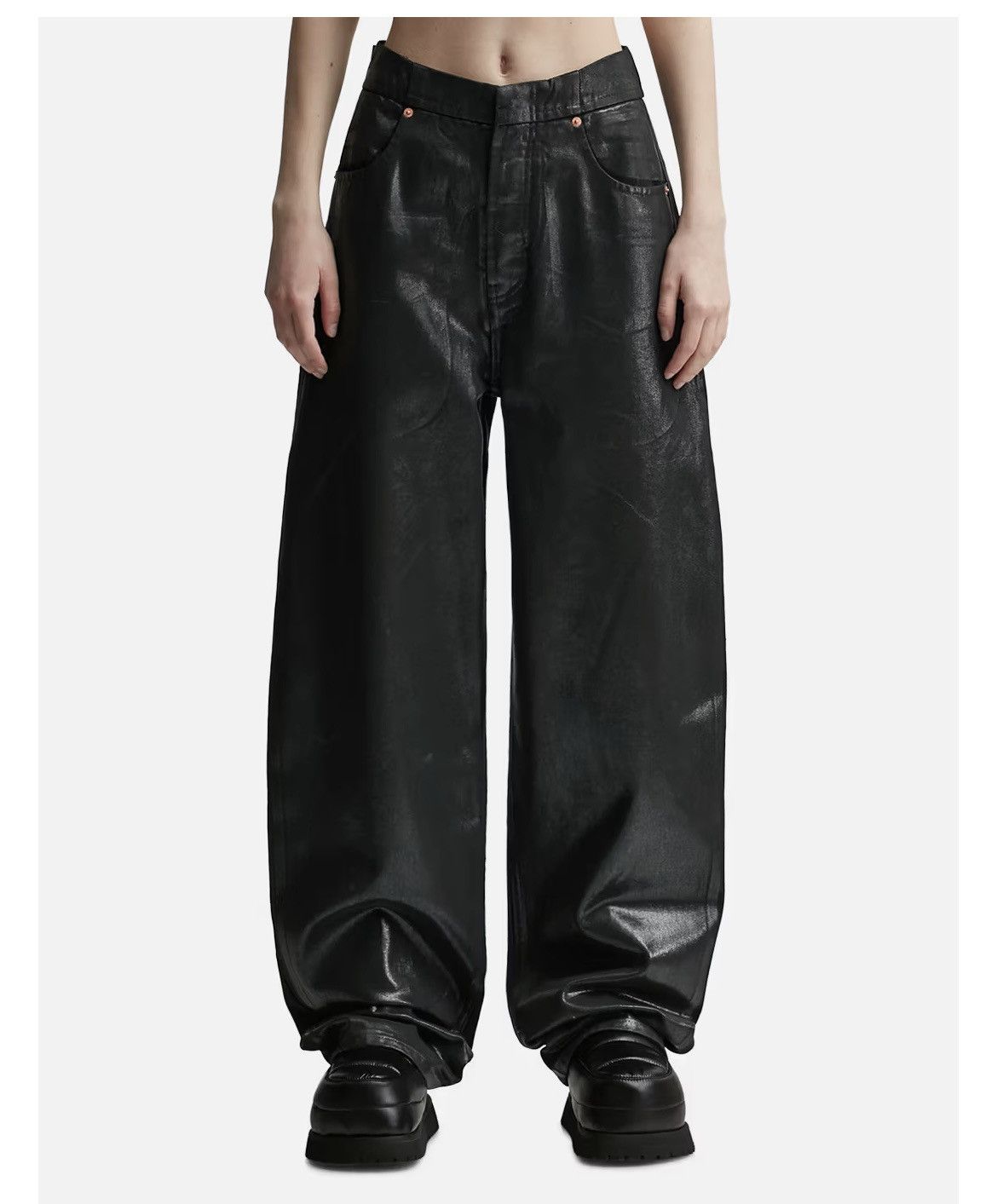 Maison Margiela MM6 Maison Margiela Coated Jeans Size 28" / US 6 / IT 42 - 1 Thumbnail