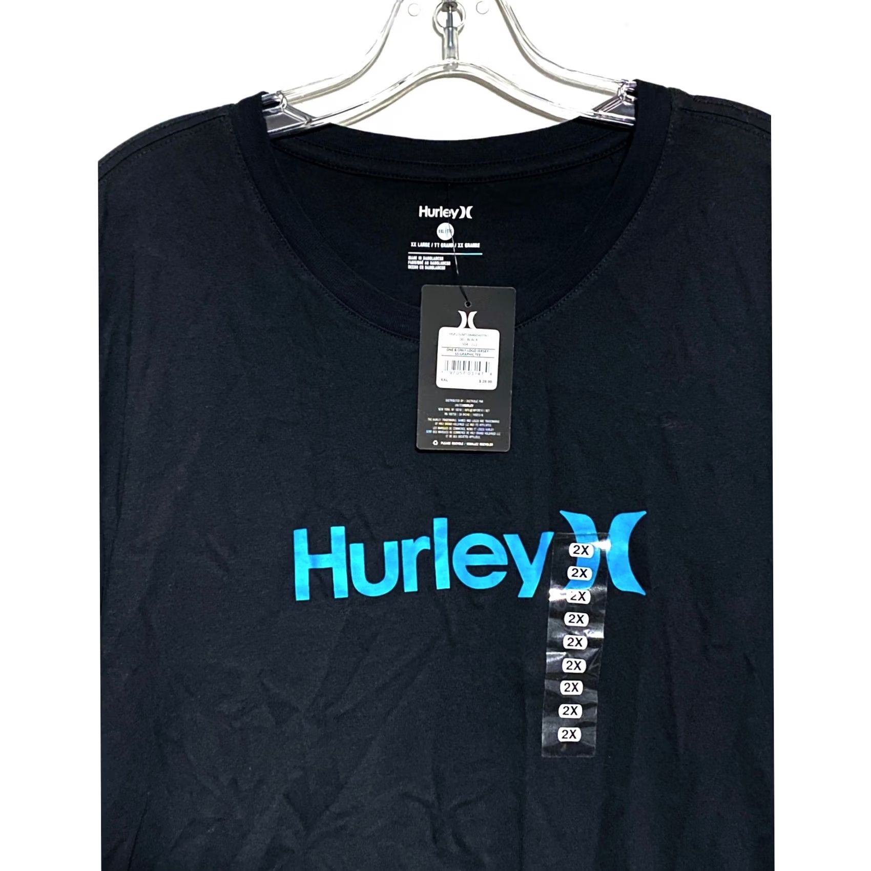Hurley Hurley Spell Out Logo Black T Shirt Mens XXL Surf Skate Y2K Summer Beach NWT Size US XXL / EU 58 / 5 - 2 Thumbnail