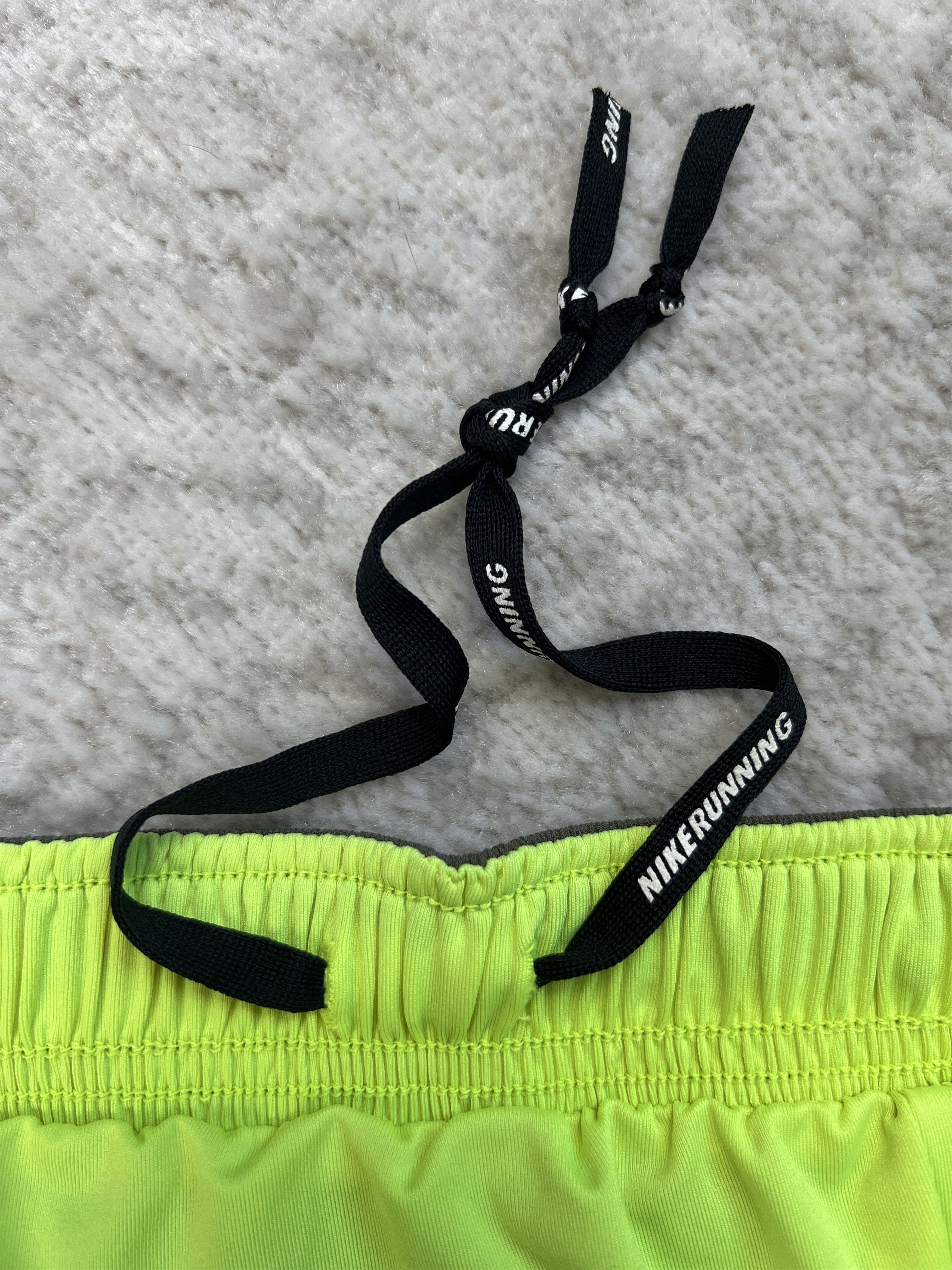 Nike Nike Dri-FIT 2-in-1 Running Training Shorts Sequoia Volt Size US 32 / EU 48 - 14 Thumbnail
