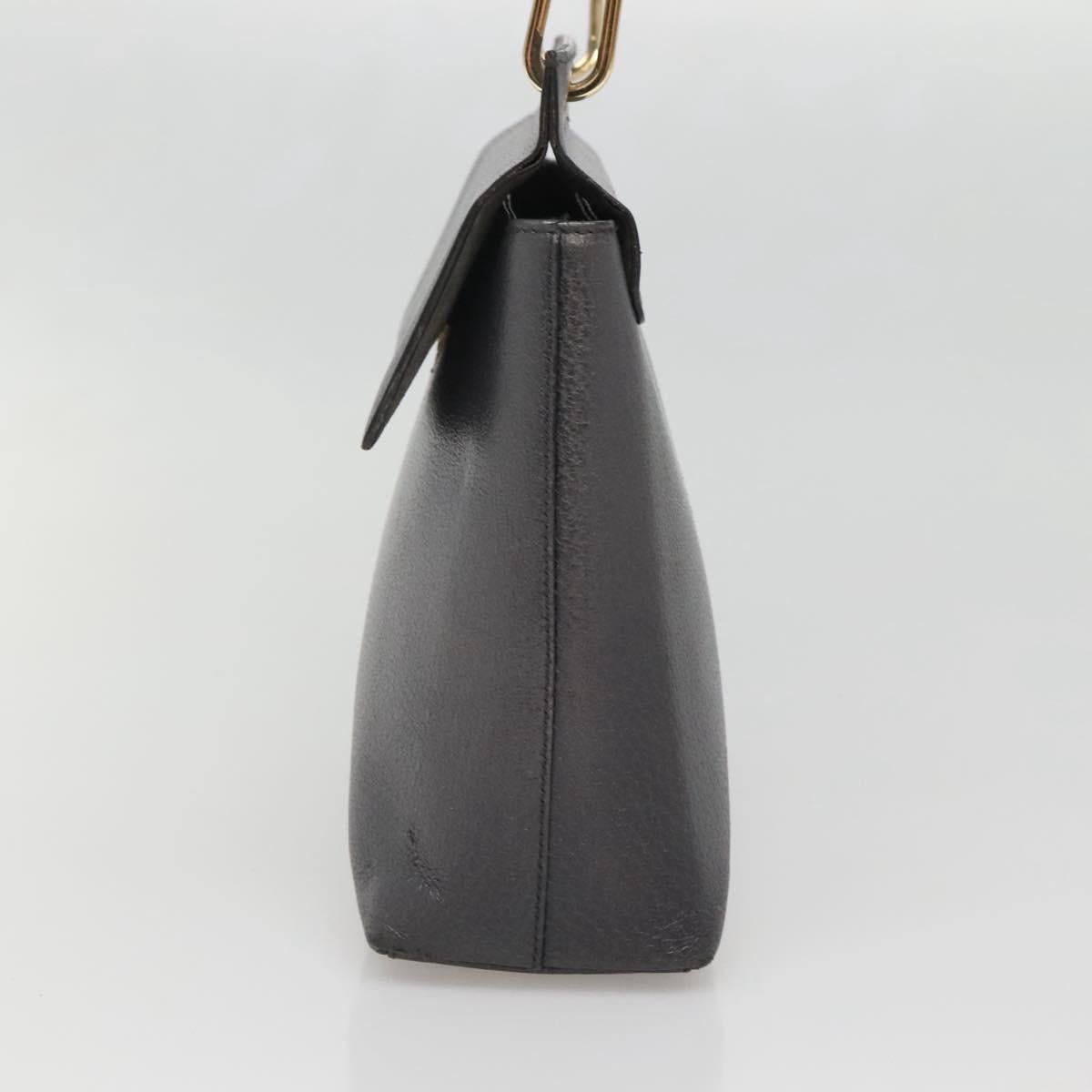 Gucci GUCCI Bamboo Hand Bag Leather Gold Charcoal Gray 001 3444 Size ONE SIZE - 5 Thumbnail