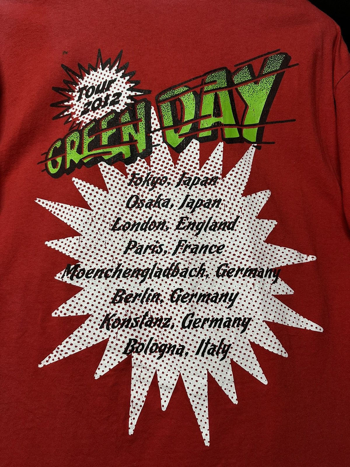 Band Tees Vintage Green Day Tour Sun Faded Tee Size US L / EU 52-54 / 3 - 7 Thumbnail