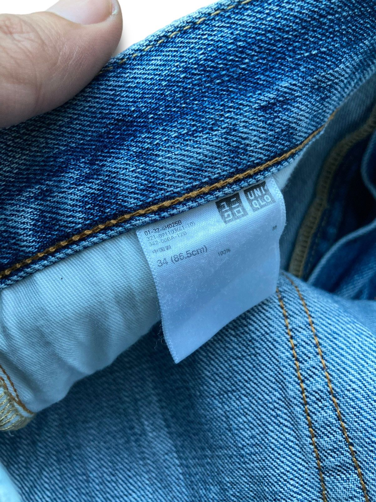 Jun Takahashi × Uniqlo Vintage Y2K Uniqlo Kaihara Jeans Straight Cut Size US 34 / EU 50 - 12 Thumbnail