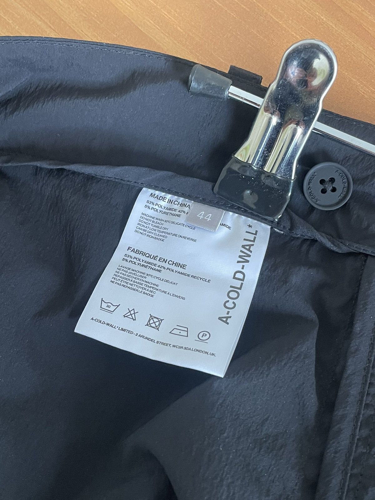 A-COLD-WALL* A Cold Wall Stealth Nylon Pants Black ACWMB076 Size US 30 / EU 46 - 6 Thumbnail