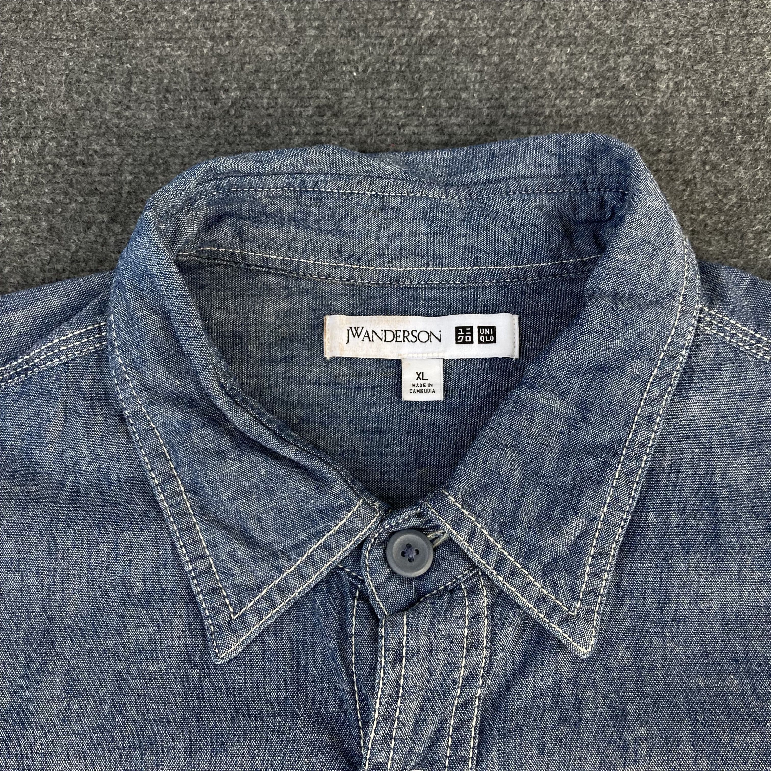 JW Anderson × Japanese Brand × Uniqlo JW Anderson Button Up Sz XL Shirt Size US XL / EU 56 / 4 - 3 Thumbnail