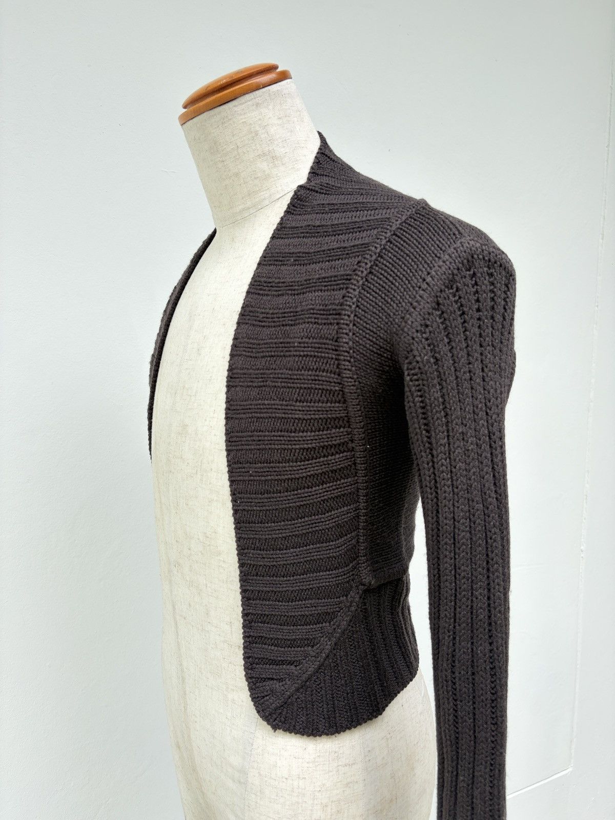 Rick Owens Rick Owens FW03 “TRUCKER” Triangle Knit Cardigan Size US XS / EU 42 / 0 - 24 Thumbnail