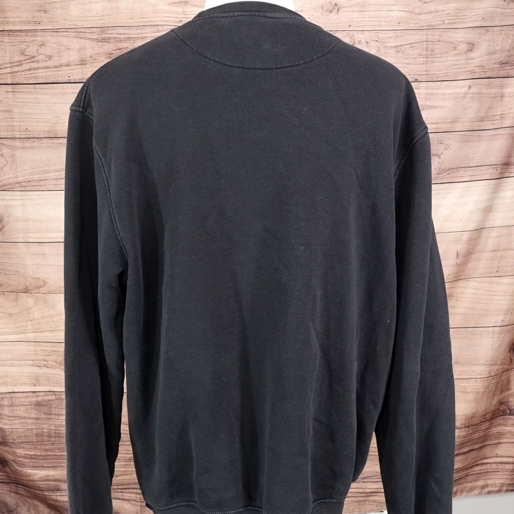 Nike VINTAGE NIKE SILVER BAR TAG 00s Y2K FADE BLACK CREW NECK SWEATSHIRT SZ L Size US L / EU 52-54 / 3 - 7 Thumbnail
