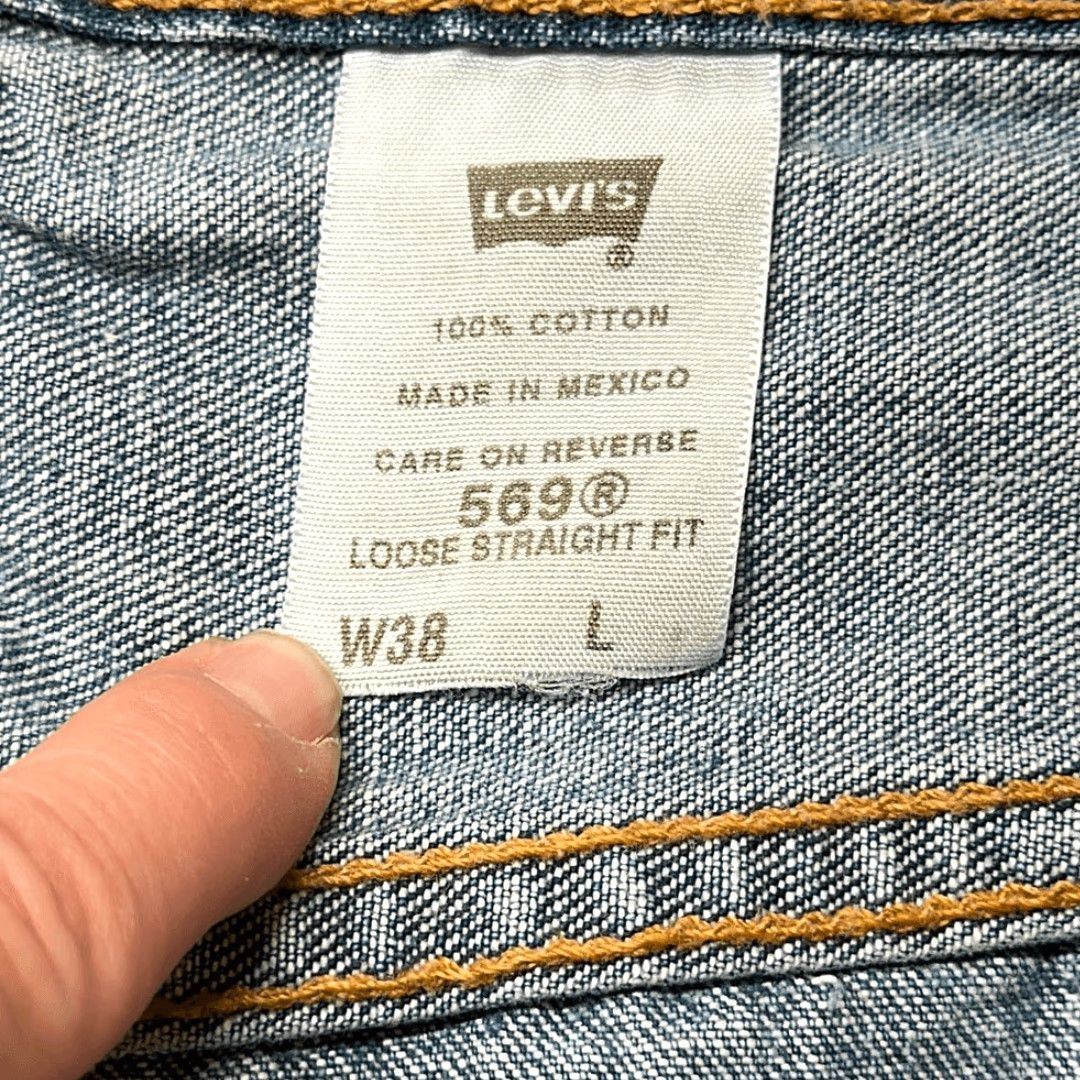Levi's LEVI’S 569 Jeans Loose Straight Denim Regular Shorts 38 Jorts Skater Men Blue 38 Denim Regular Shorts Mens Size US 38 / EU 54 - 6 Thumbnail