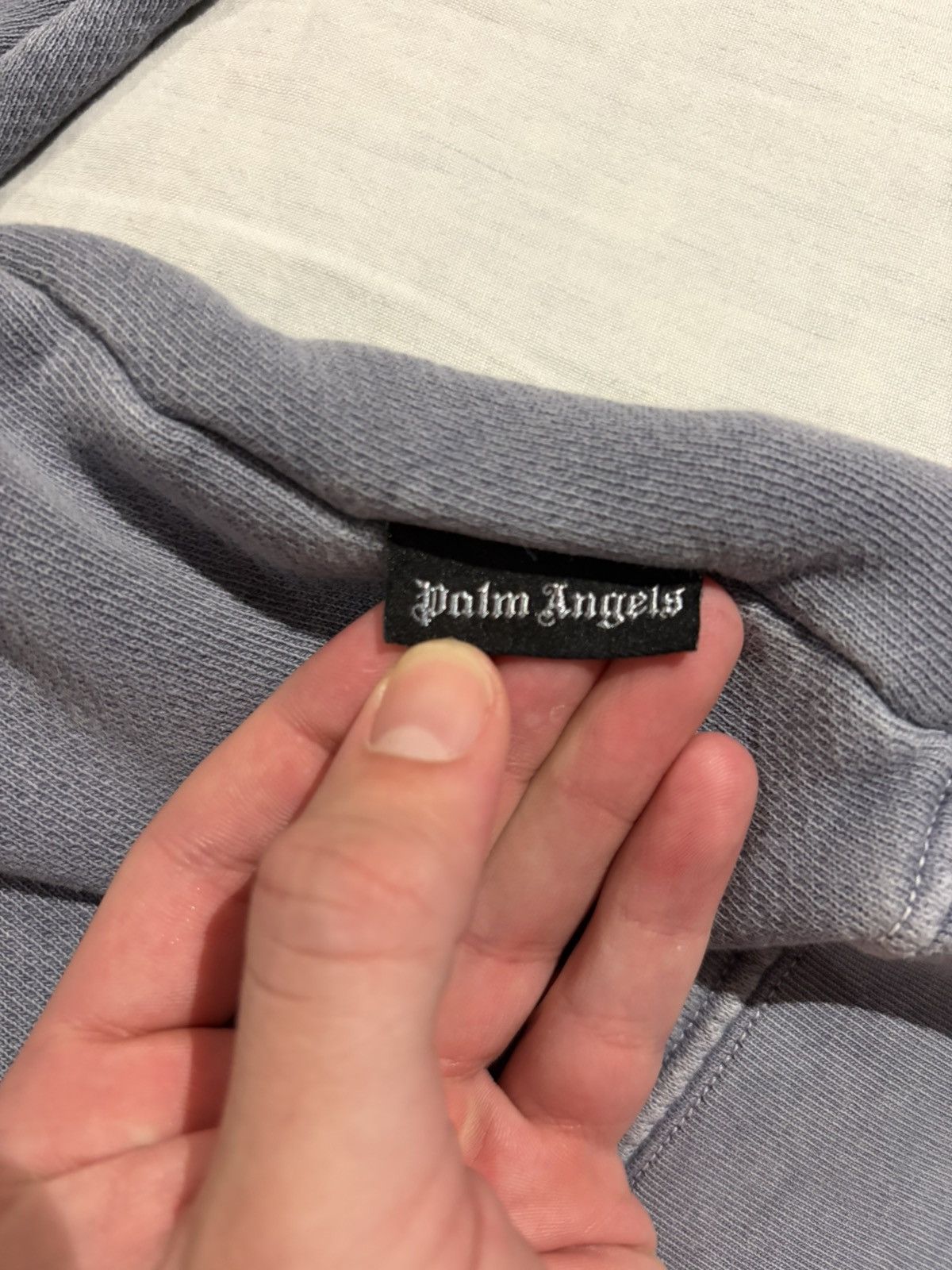 Palm Angels Palm Angels Grey Logo Crewneck Sweatshirt (Oversized Fit) Size US L / EU 52-54 / 3 - 7 Thumbnail