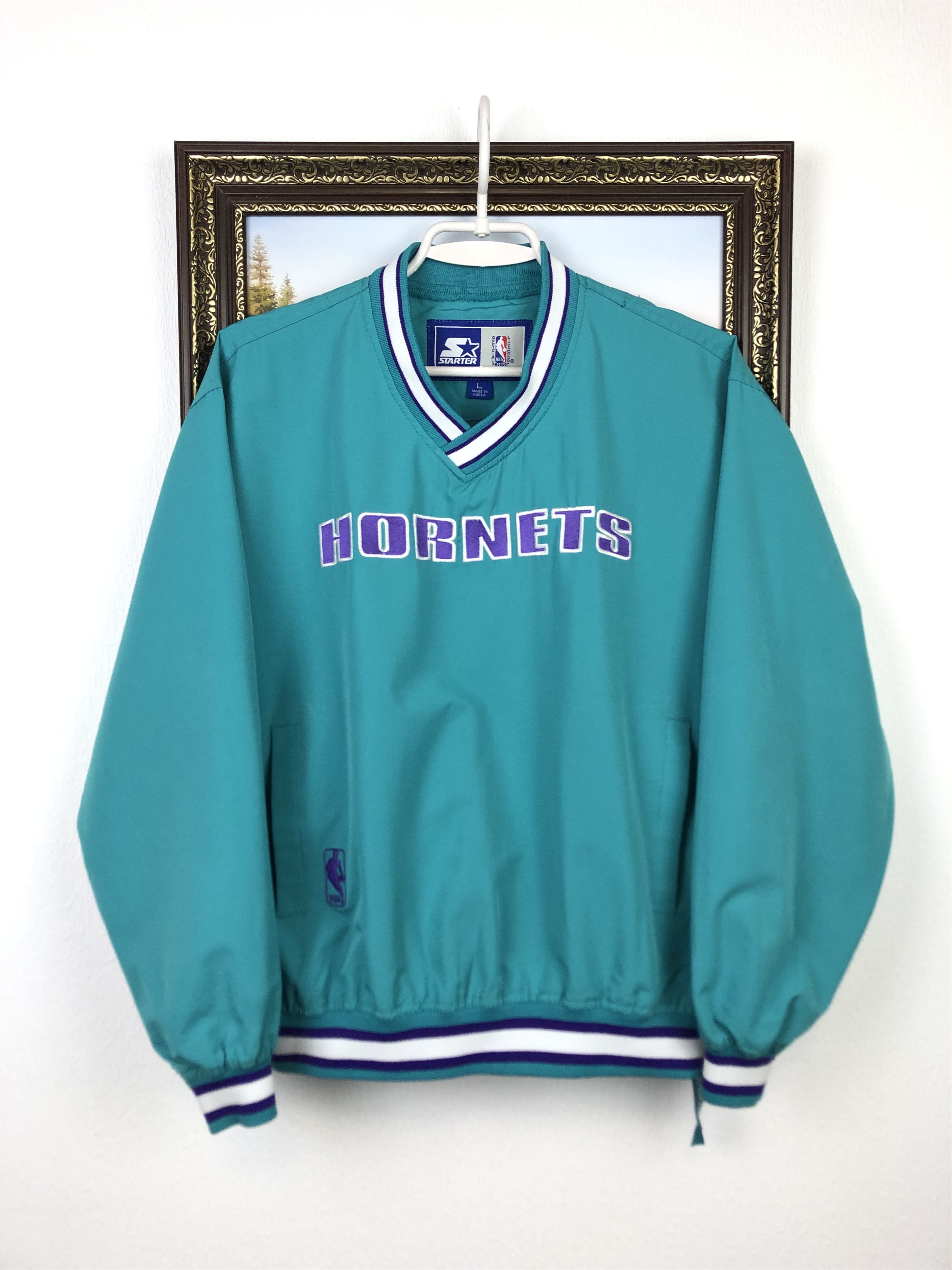 Starter Vintage Starter Charlotte Hornest Jacket Bomber Windbreaker Size M / US 6-8 / IT 42-44 - 1 Thumbnail