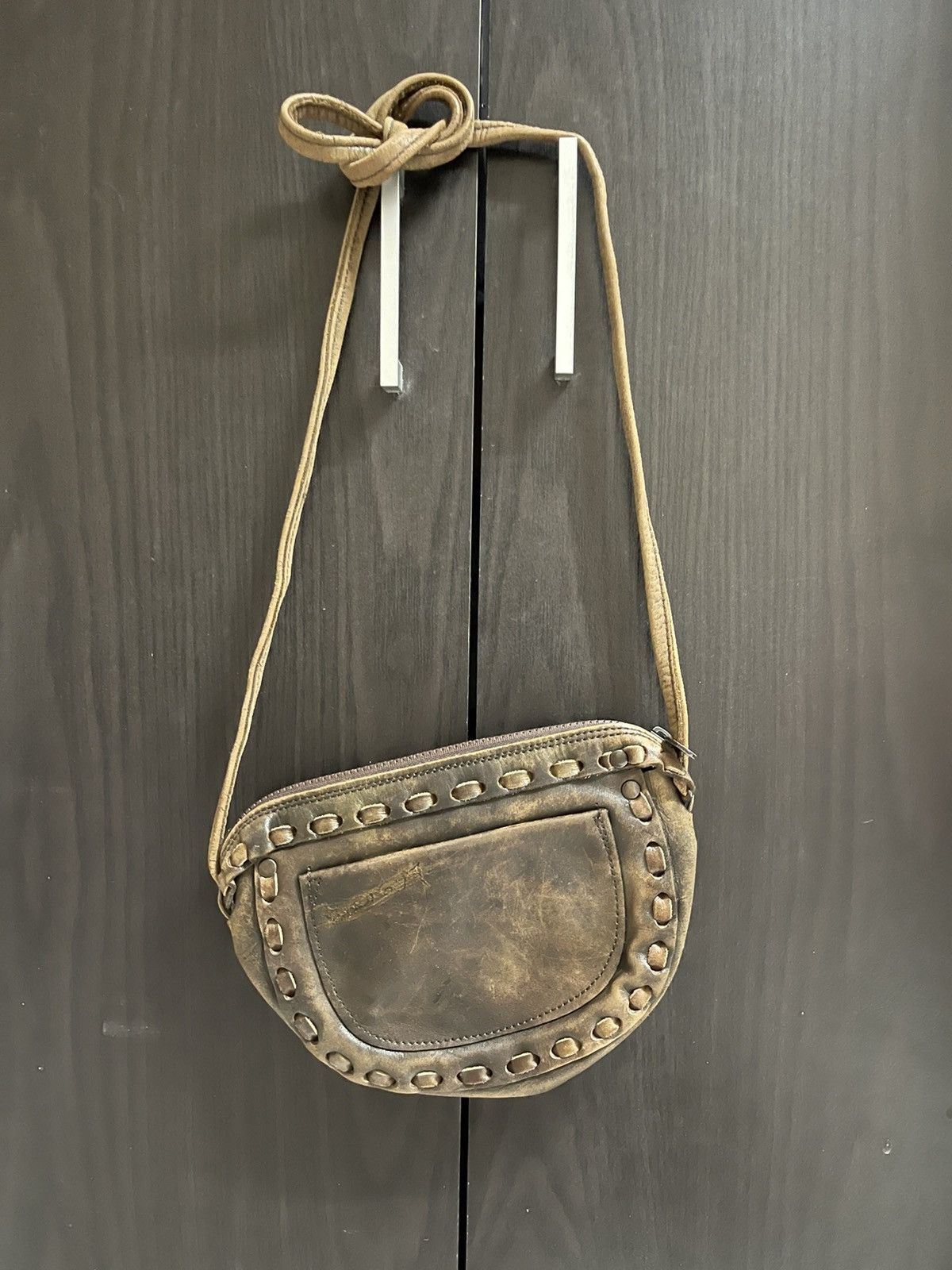 Japanese Brand × Vintage VINTAGE 80’S MINI SLING BAG LEATHER KMRII STYLE Size ONE SIZE - 4 Thumbnail