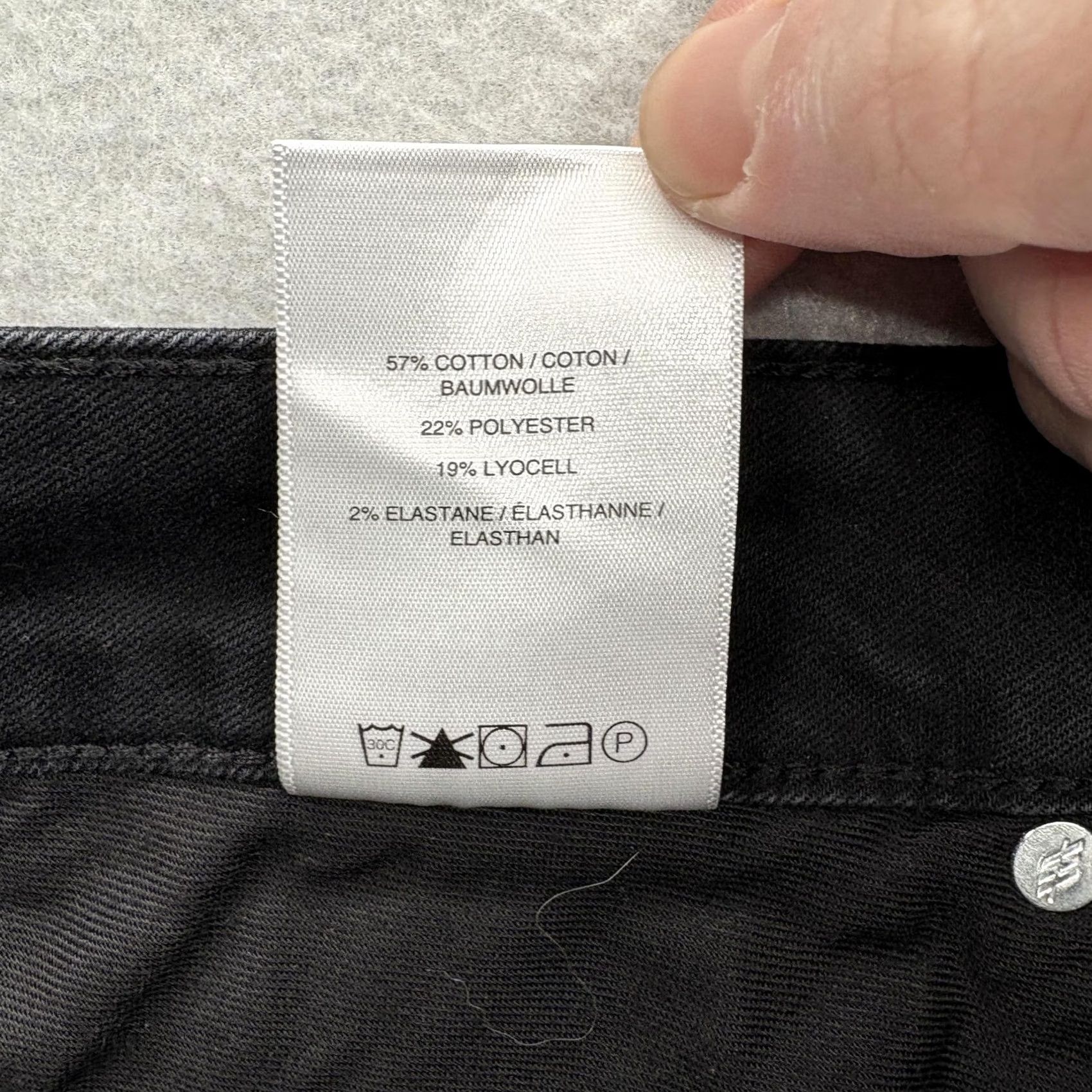 Silver Jeans Co. Silver Jeans Suki Skinny Womens 34x29 Black Dark Wash Mid Rise Stretch Jeans Size 24" / US 00 / IT 34 - 6 Thumbnail