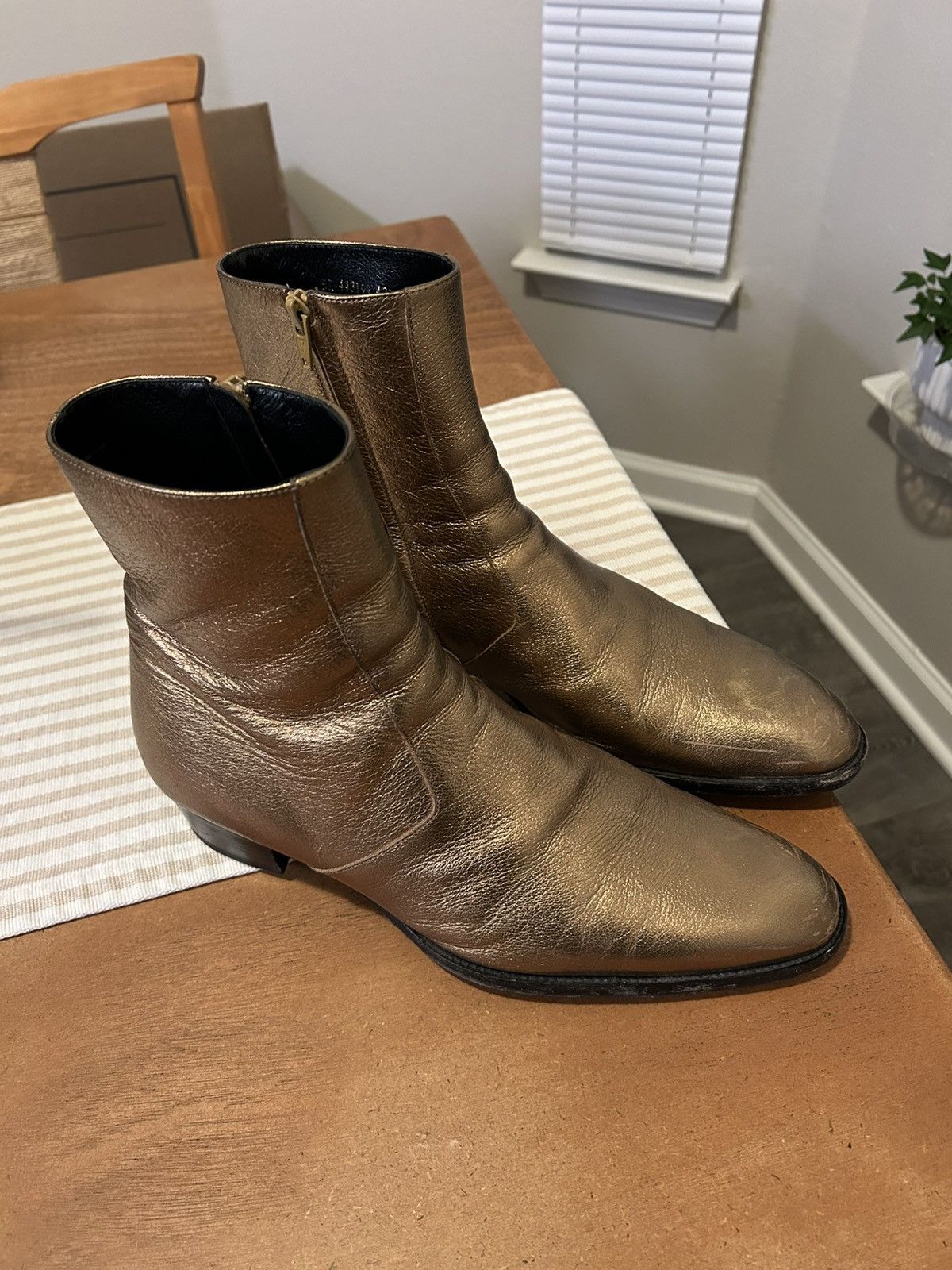 Saint Laurent Paris Saint Laurent Gold Wyatt | Grailed