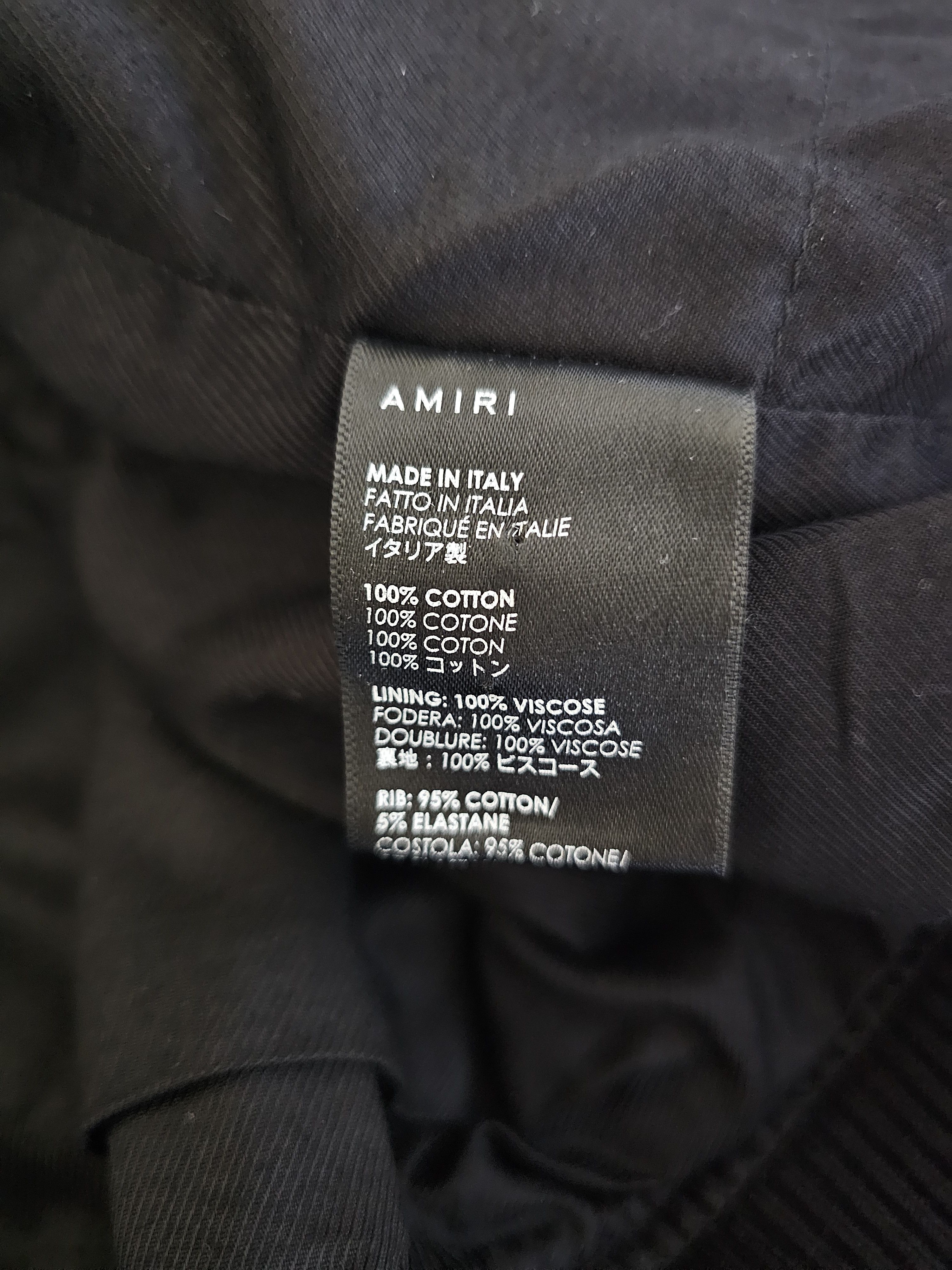 Amiri Amiri Black Floral Logo Jacket Size 50 Size US L / EU 52-54 / 3 - 8 Thumbnail
