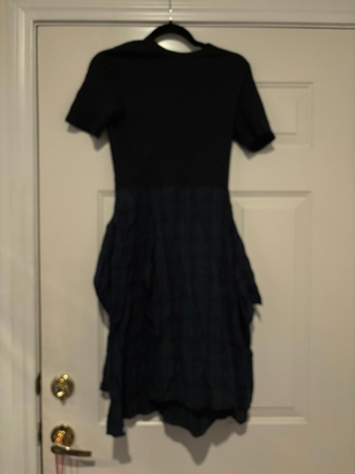 Designer Womens Morgane Lefay sz S black and blue dress #423 Size S / US 4 / IT 40 - 1 Thumbnail