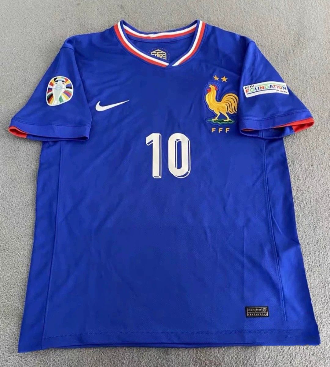 Fifa World Cup 2024 European cup France #10 Kylian Mbappé Jersey | Grailed