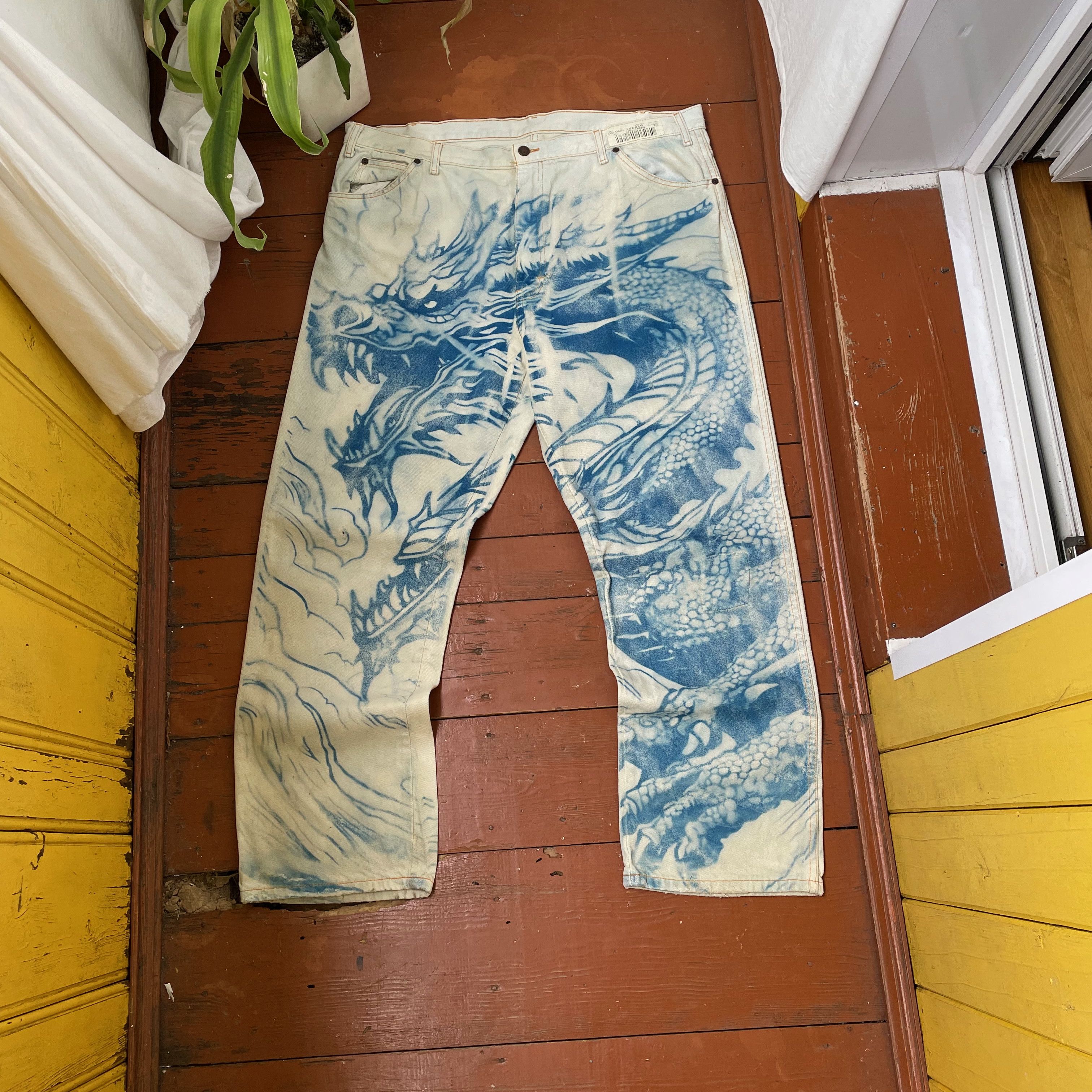 Dickies Dickies baggy denim jeans big size pants crazy custom Size US 42 / EU 58 - 12 Thumbnail