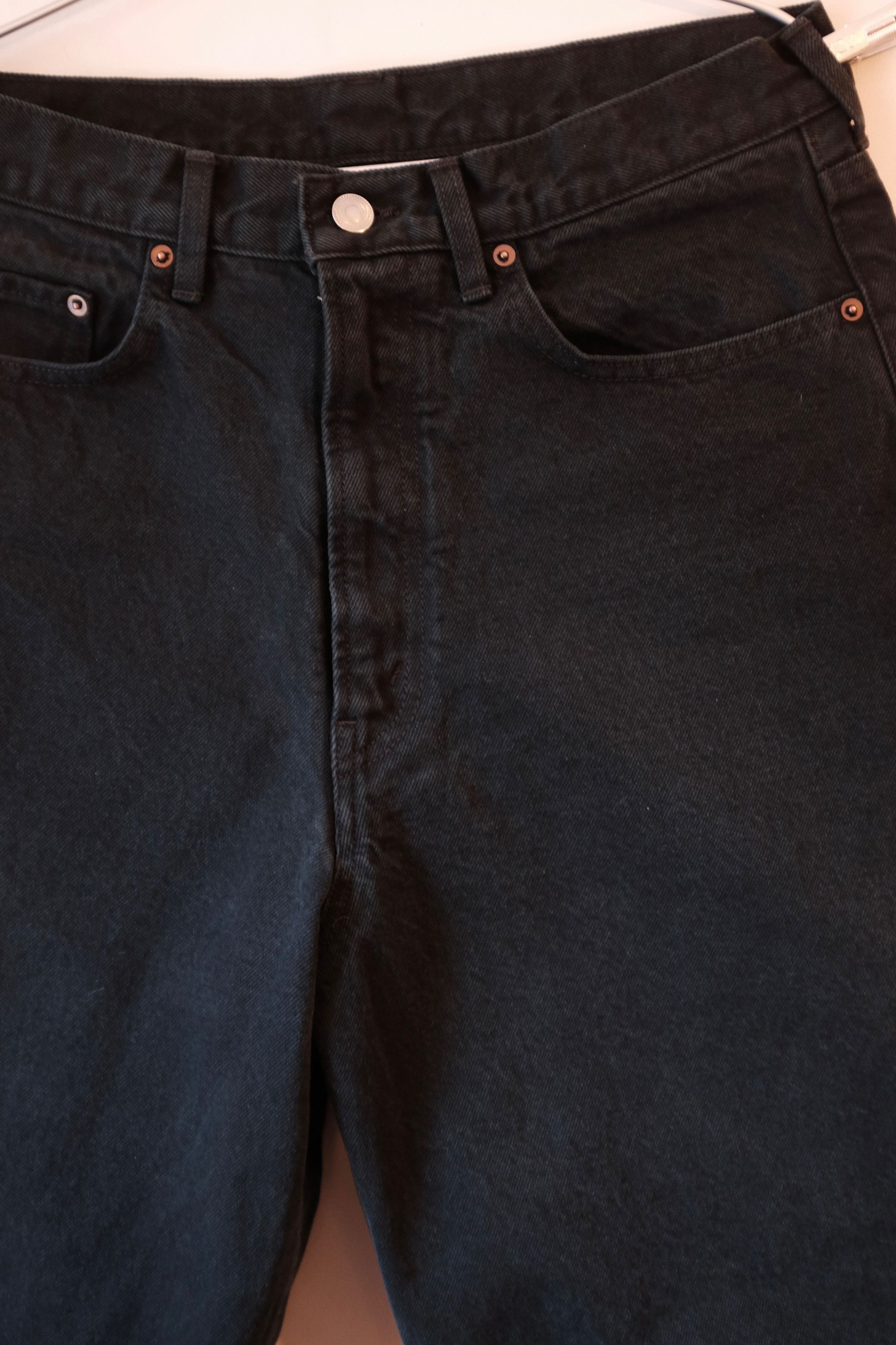 A.PRESSE Black Washed Wide Denim Size US 34 / EU 50 - 3 Thumbnail
