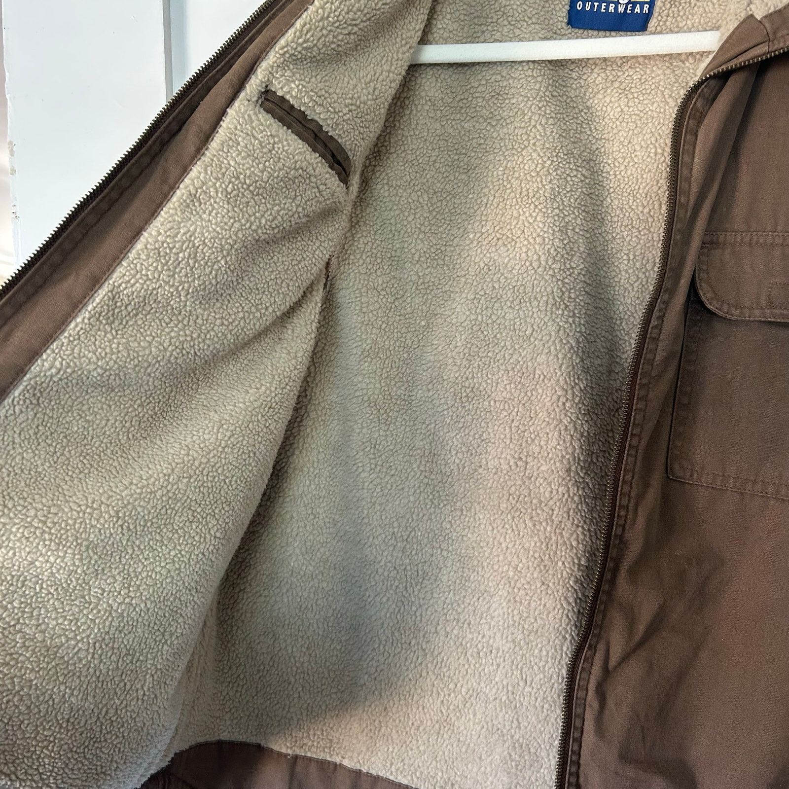 Wrangler Wrangler outerwear brown vest with fleece lining Size US XL / EU 56 / 4 - 7 Thumbnail