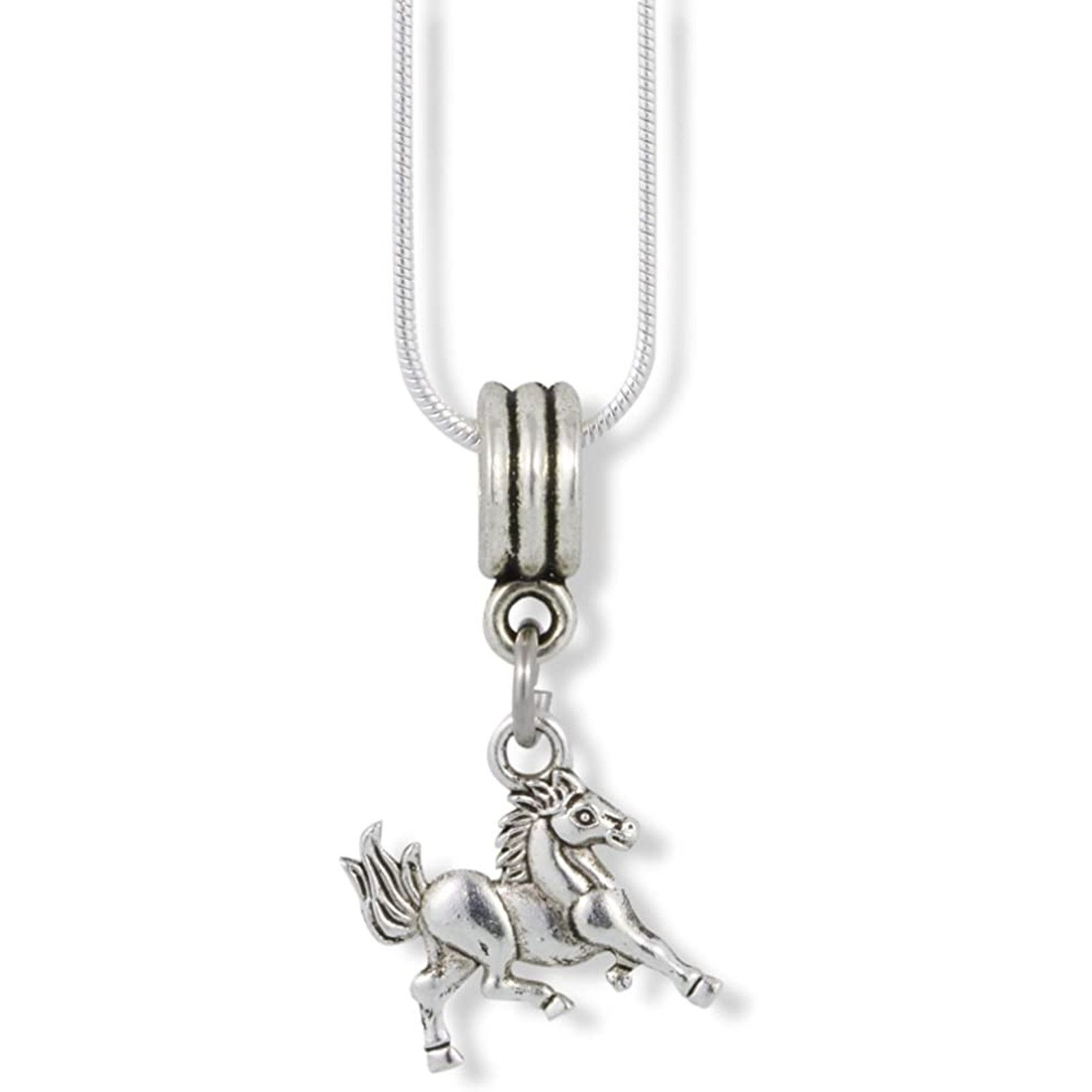 & Other Stories Small Running Galloping Horse Charm Snake Chain Necklace Size ONE SIZE - 1 Thumbnail