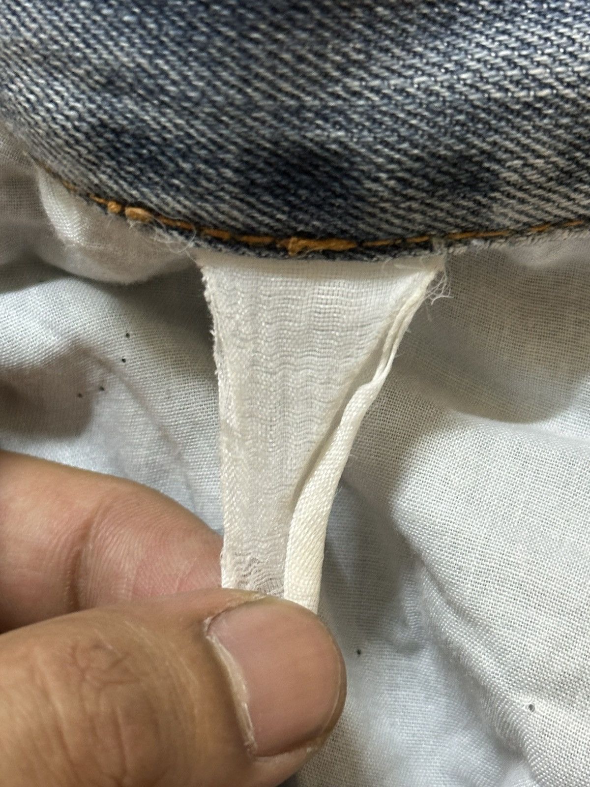 14th Addiction Vintage Japanese Brand Faded Wash Distress Loose Jeans Size US 31 - 9 Thumbnail