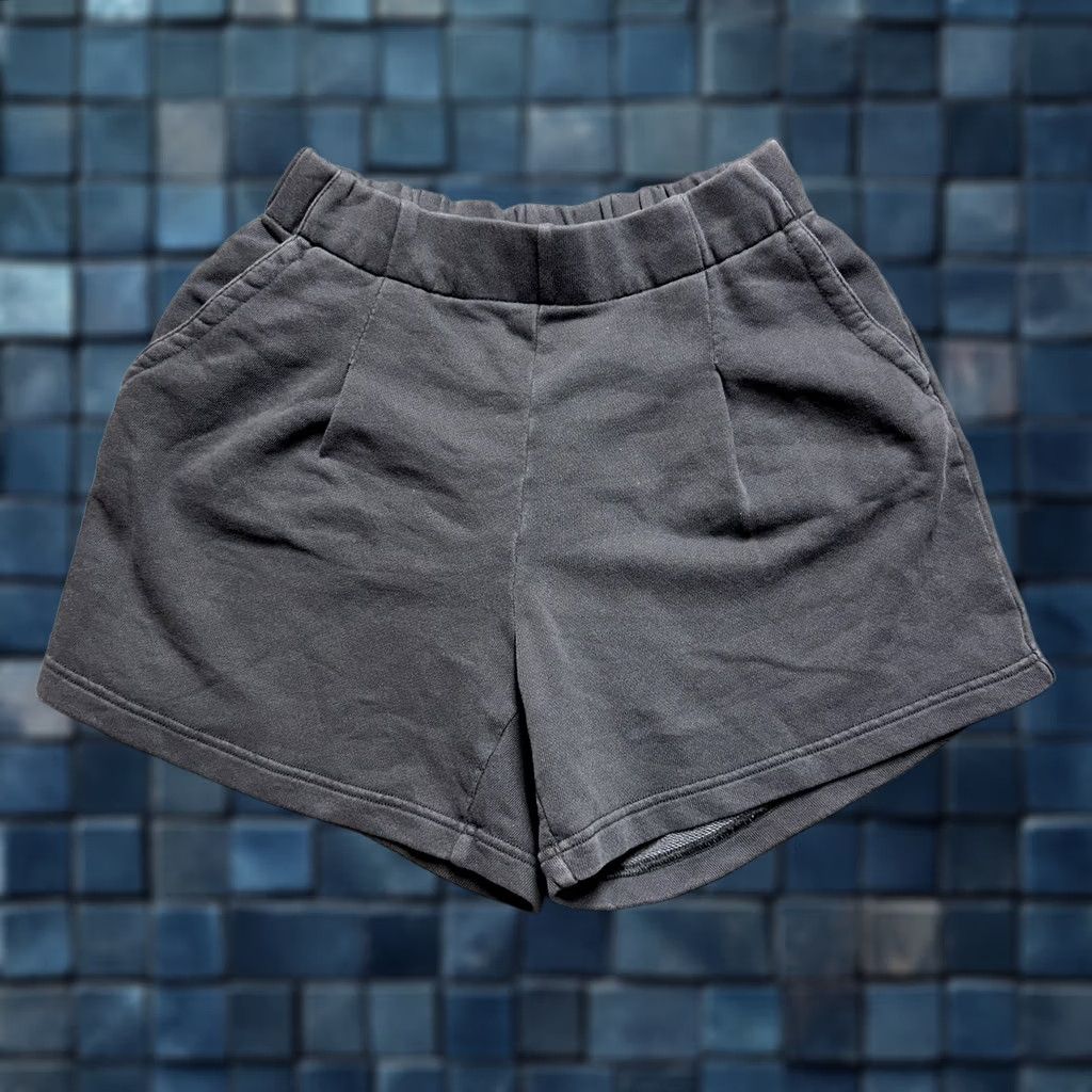 Vintage Aerie Sweat Shorts Womens XS Dark Gray Terry Pocket Lounge Stretch EUC Size 26" / US 2 / IT 38 - 1 Thumbnail