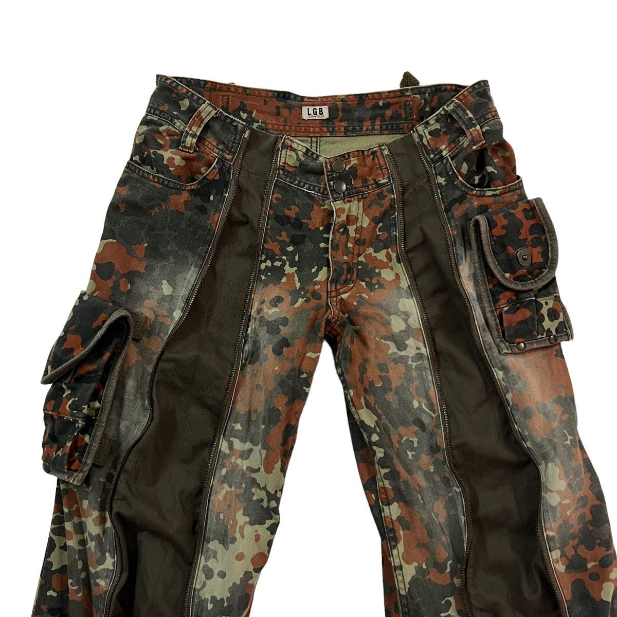Le Grande Bleu (L.G.B.) 🔥Camouflage Military Design Cargo Parachute Raiders Pants Size US 30 / EU 46 - 2 Thumbnail