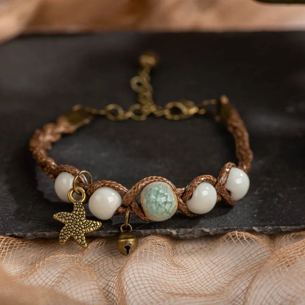 Handmade Artware Retro Ceramic Bracelet Handmade Jewelry Gift For Her Size ONE SIZE - 1 Thumbnail