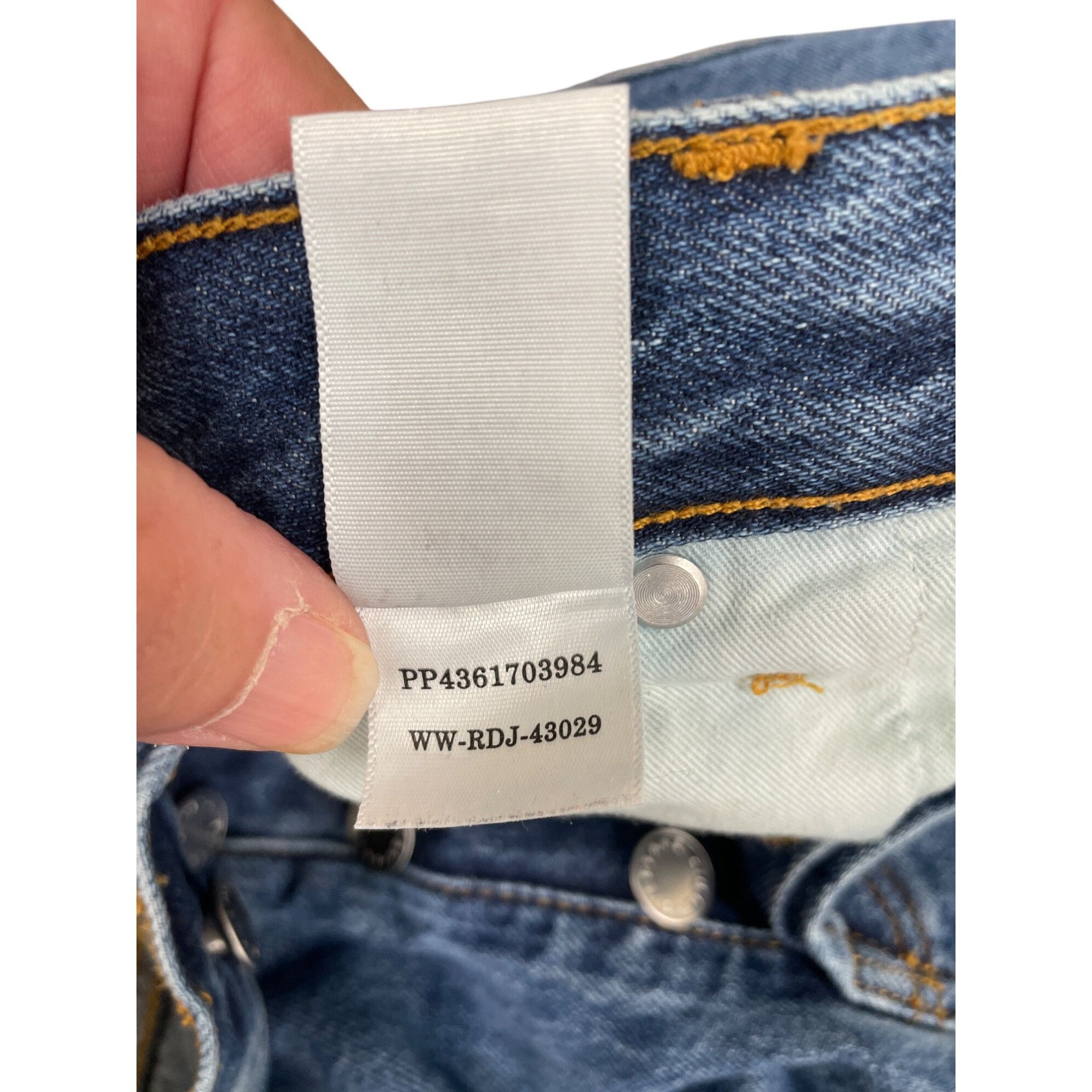 Everlane Everlane Mens Relaxed Straight Fit Blue Denim Jeans size 29R Size US 29 - 8 Thumbnail