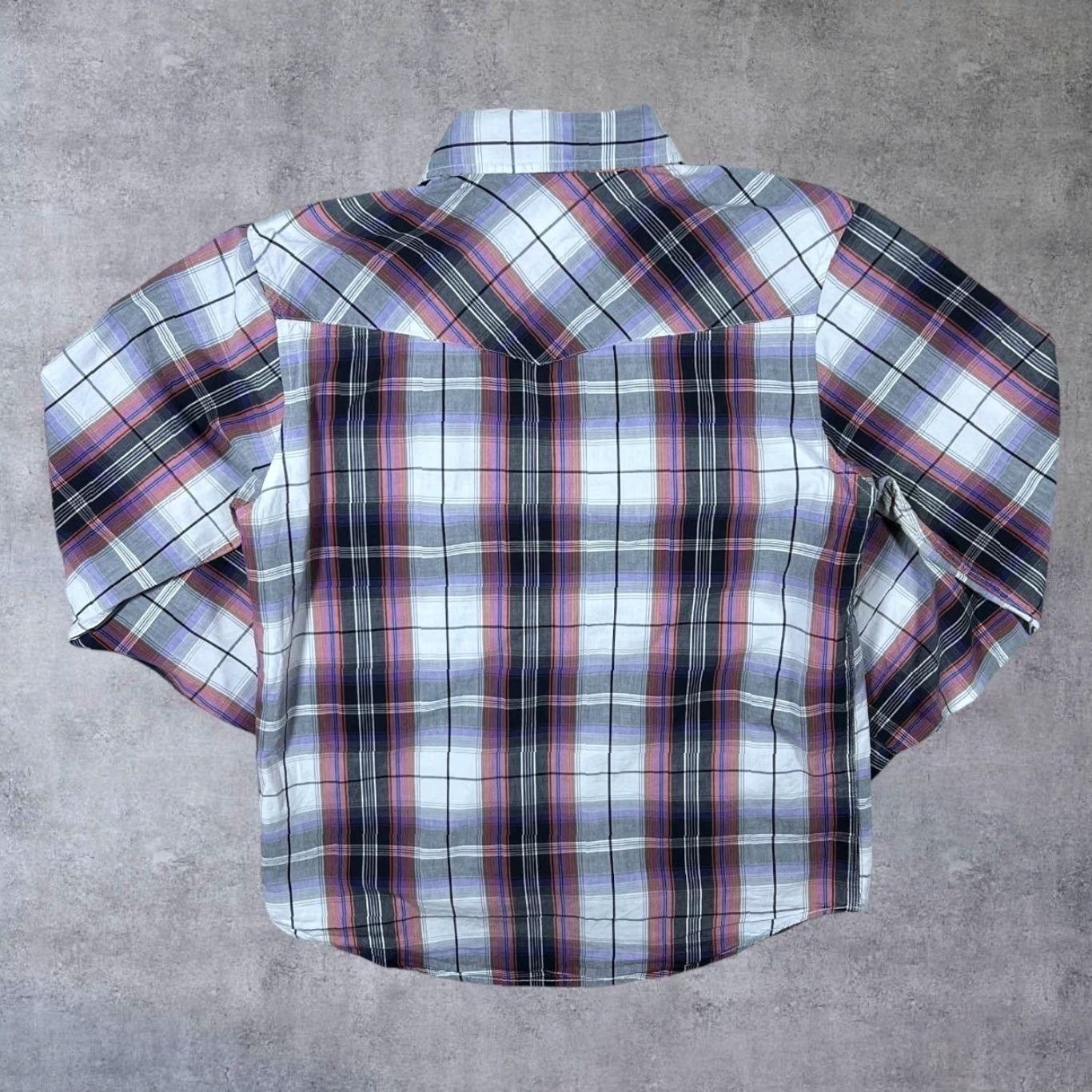 Anchor Blue Anchor Blue Cowboy Western Plaid Check Popper Long Sleeve Shirt Medium Mens Multicolor Red/Black/Grey/White/Blue Check Western Shirt Size US M / EU 48-50 / 2 - 2 Thumbnail