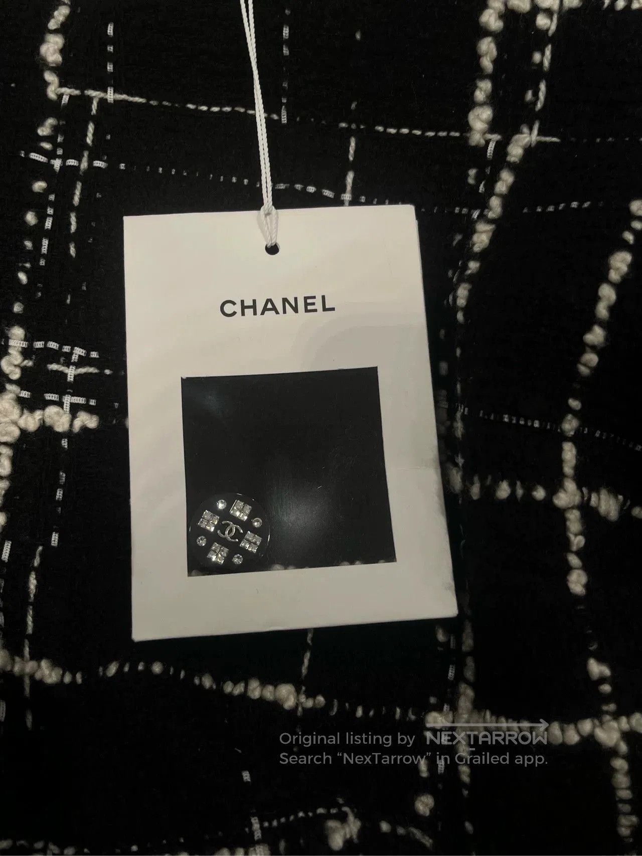 Chanel Chanel 21k black and white plaid tweed jacket fr36. Size US XS / EU 42 / 0 - 4 Thumbnail