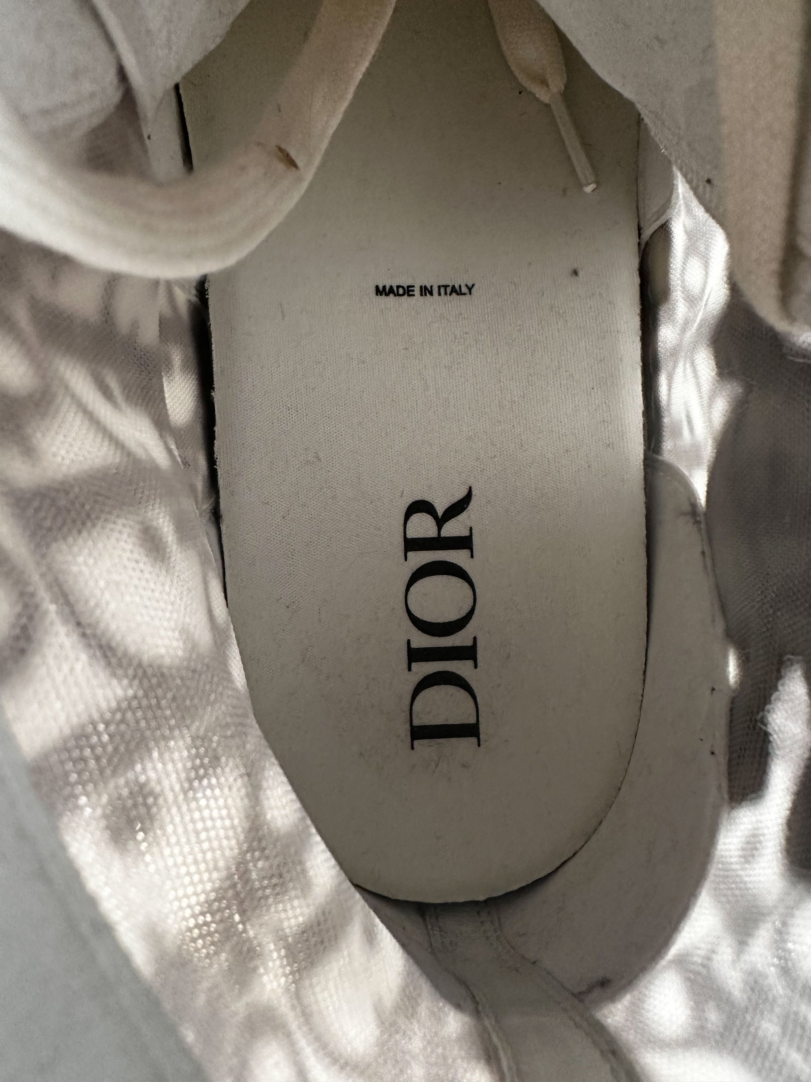 Dior Dior Stussy White & Black Bee Oblique B23 Sneakers Size US 15 / EU 48 - 7 Thumbnail
