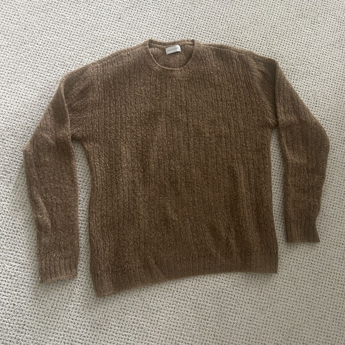 John Elliott Foggy Wool Cashmere Crew / Saddle Size US L / EU 52-54 / 3 - 4 Thumbnail