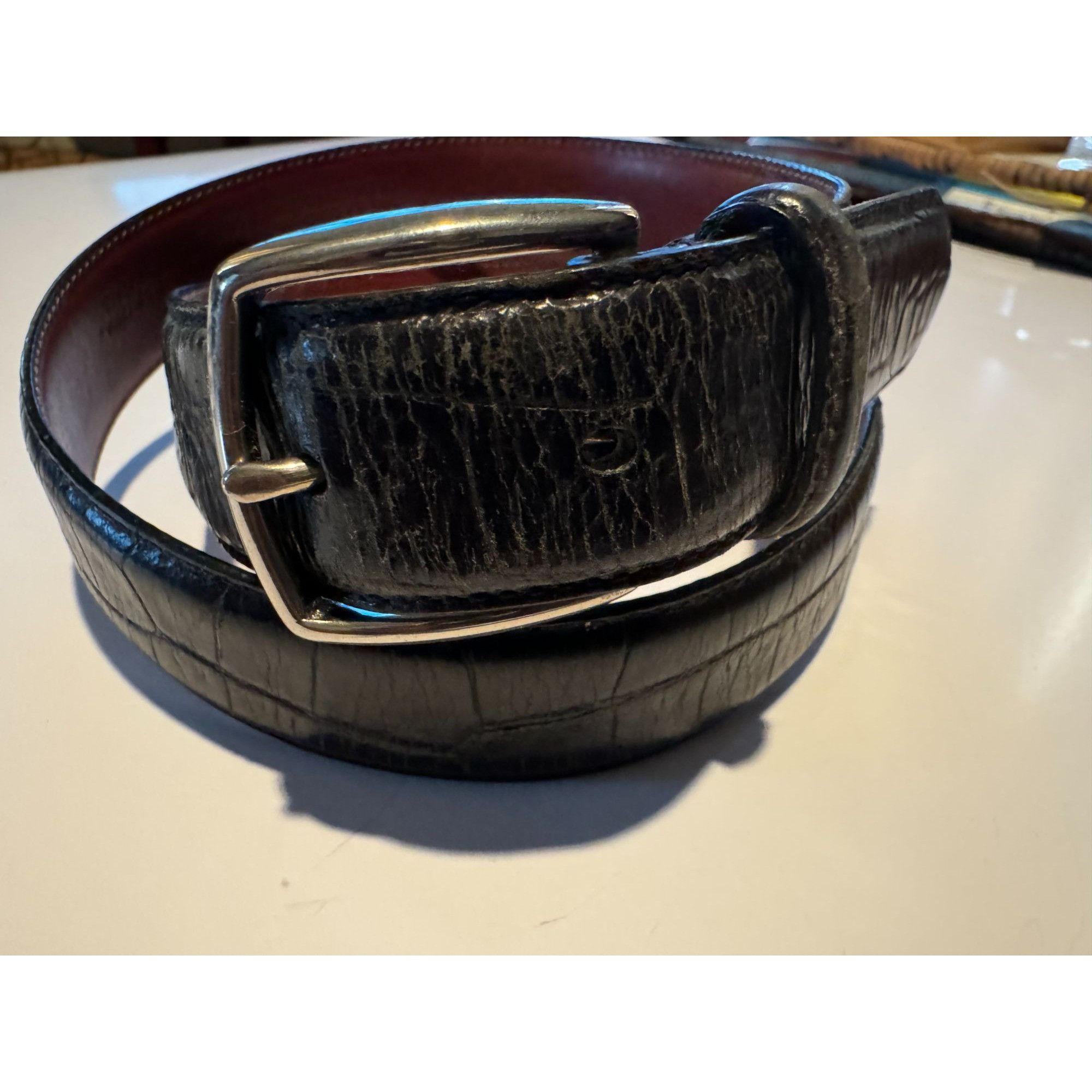 Coach Men's Size 30 Coach Genuine Leather Black 5903 Belt Size 30 - 5 Thumbnail