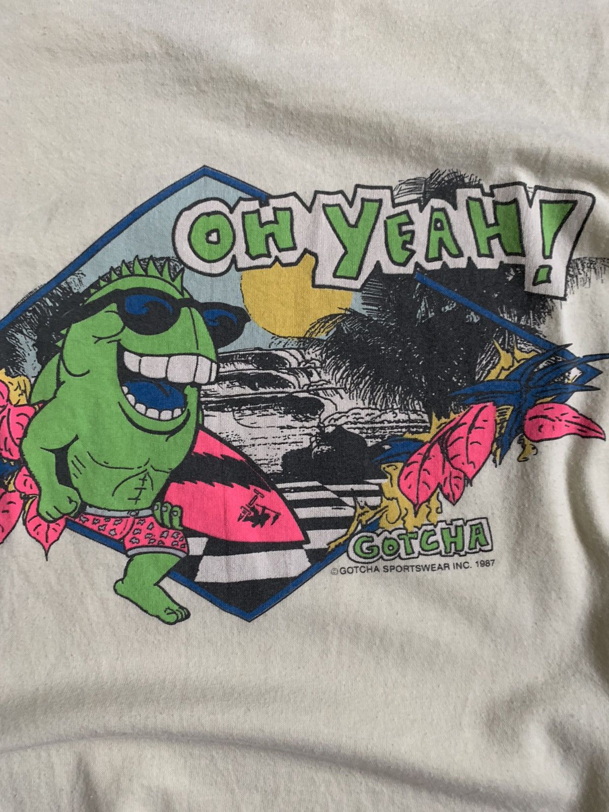 Gotcha × Vintage Vintage Surf Gotcha 1987 T shirt Size US XL / EU 56 / 4 - 4 Thumbnail