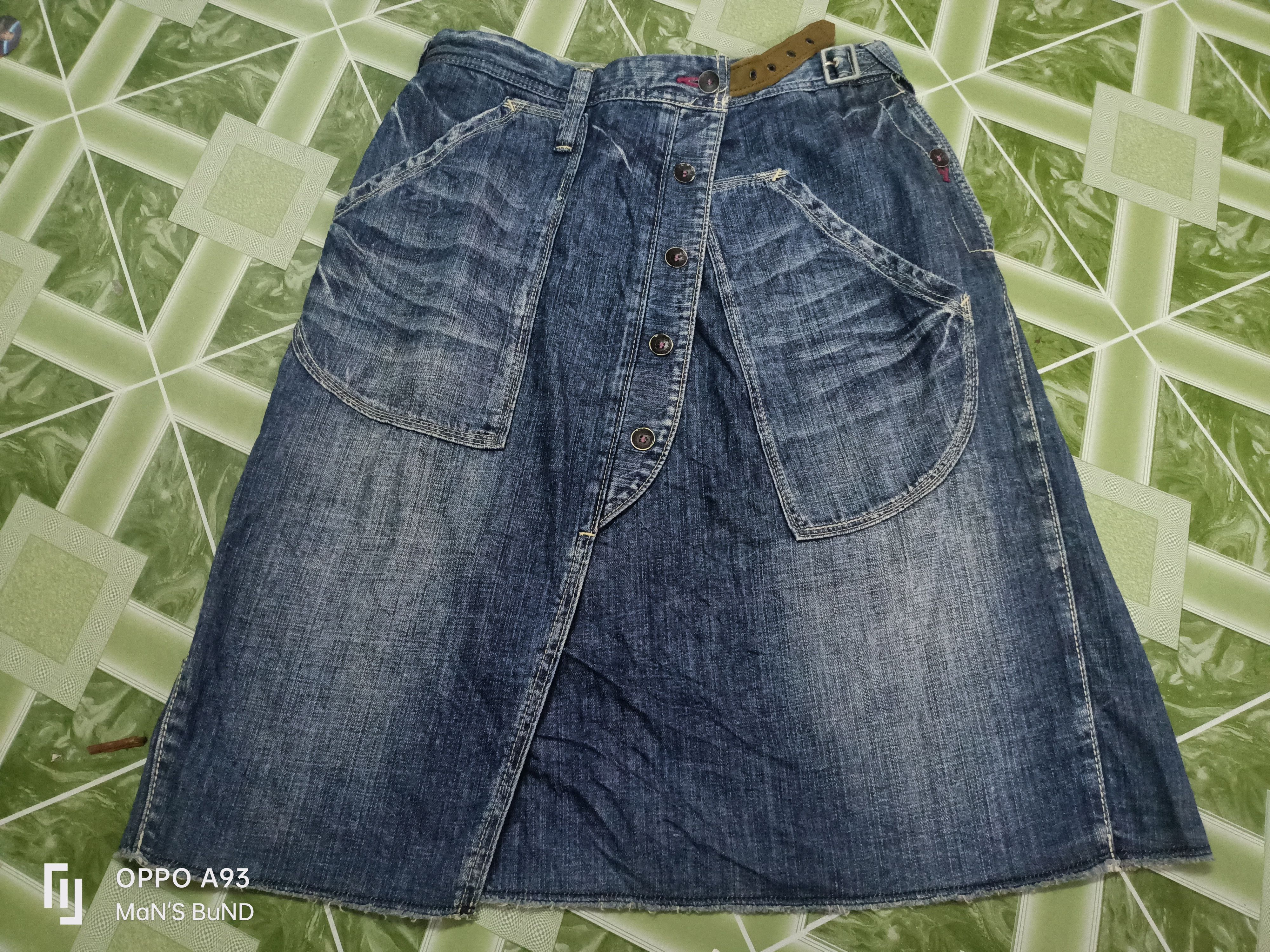 Japanese Brand × Vintage Vintage ANTGAUGE Skirt Denim Size 31" - 1 Thumbnail