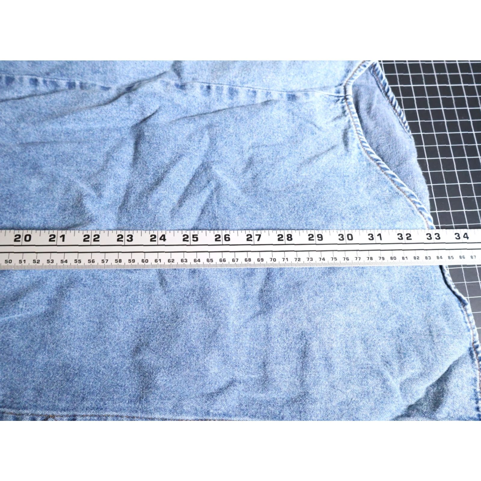 Denime VINTAGE Zeppelin Denim Work Shirt Mens 2XL Blue Metal Buttons Workwear Grunge VTG Shirt Size US XXL / EU 58 / 5 - 6 Thumbnail