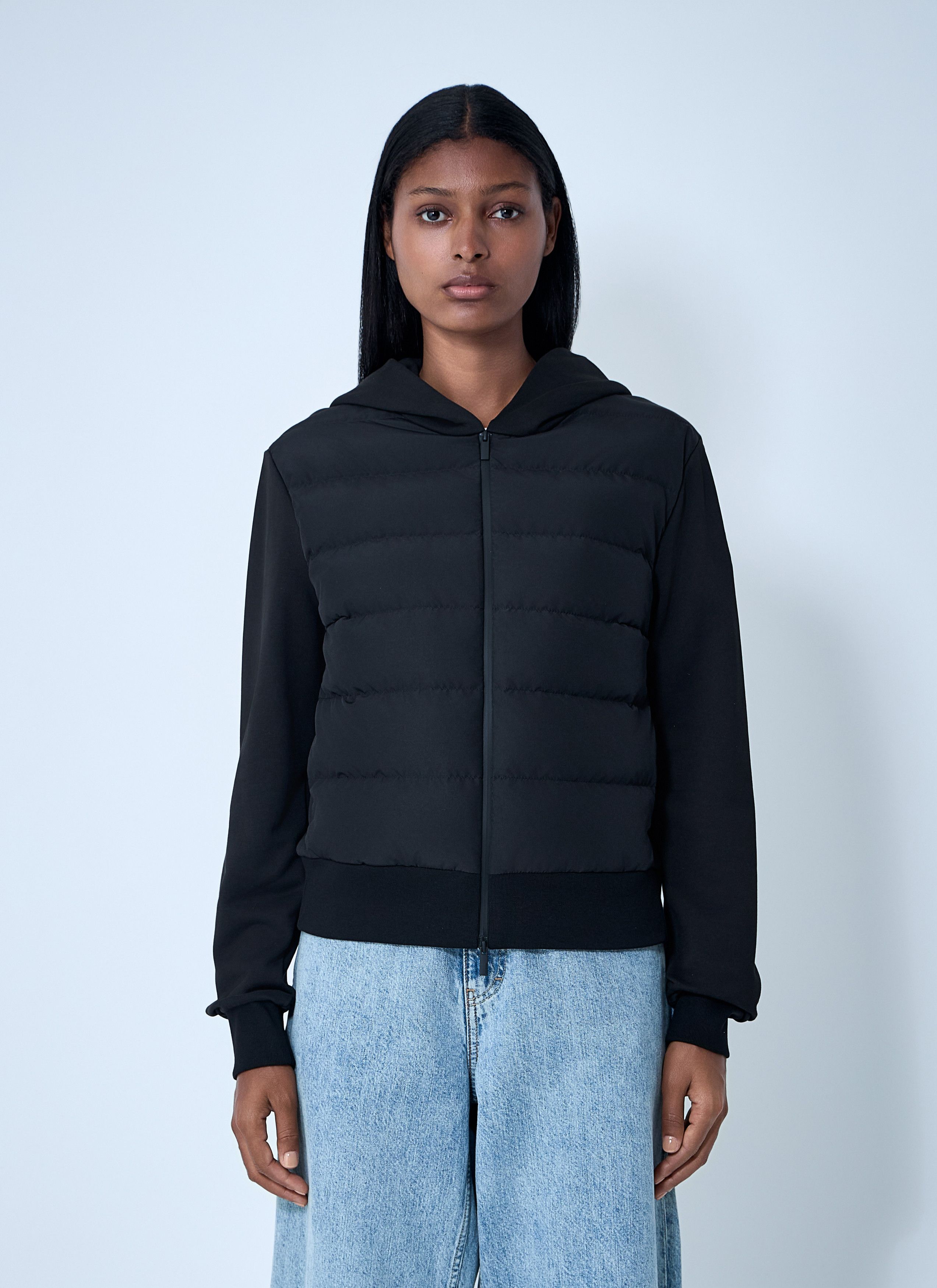 Moncler Quilted Hooded Cardigan Size XS / US 0-2 / IT 36-38 - 1 Thumbnail