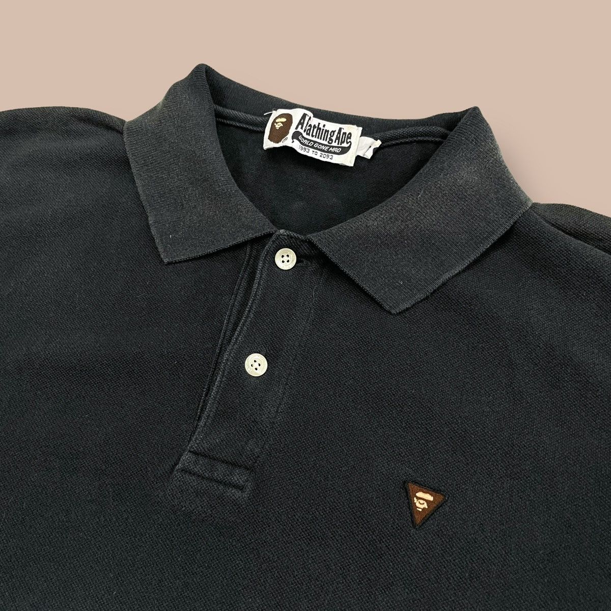 Bape A Bathing Ape Two Tones Polo Shirt Size US M / EU 48-50 / 2 - 4 Thumbnail