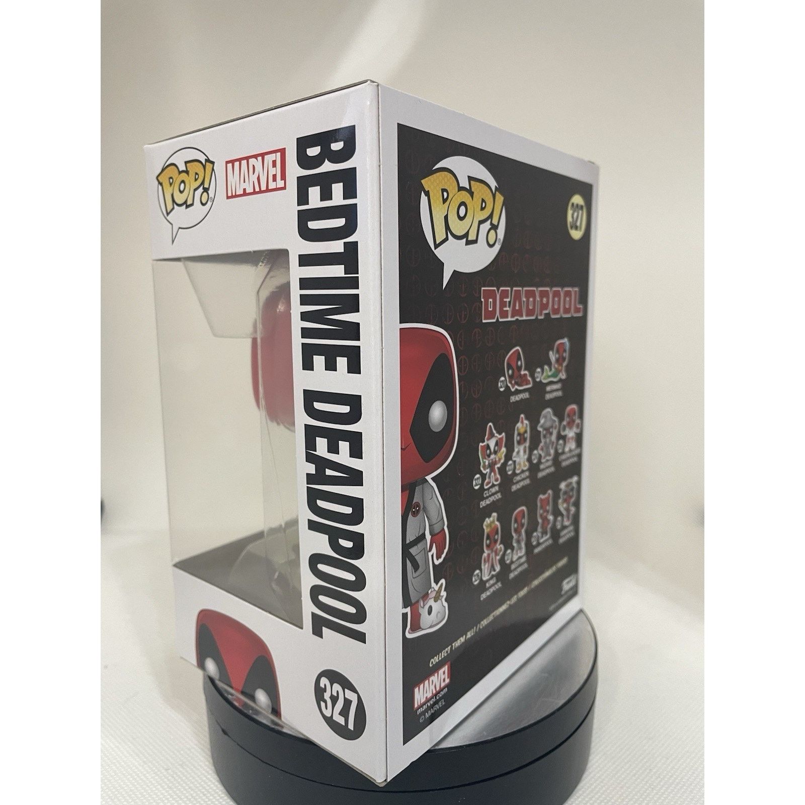 Marvel Comics Funko Pop! Bedtime Deadpool #327 With Pop Protector Size ONE SIZE - 4 Thumbnail