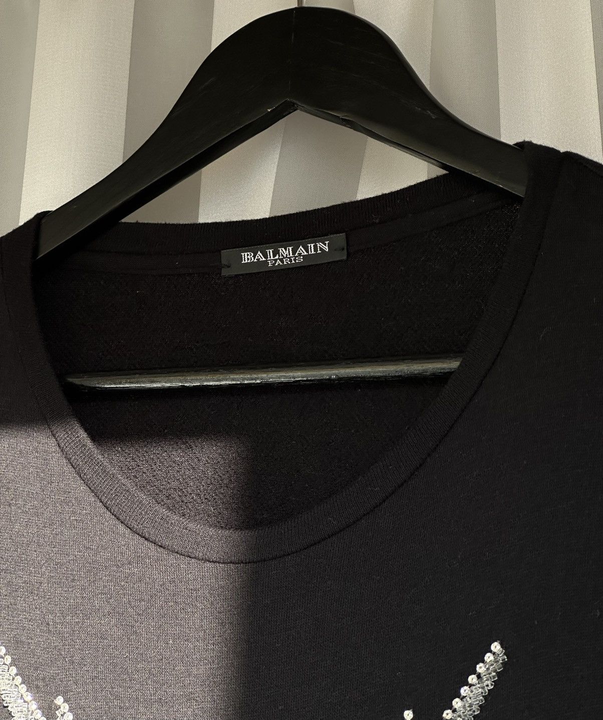 Balmain BALMAIN Decarnin FW2008 Gothic Sequin Embellished Sweater Size US M / EU 48-50 / 2 - 6 Thumbnail