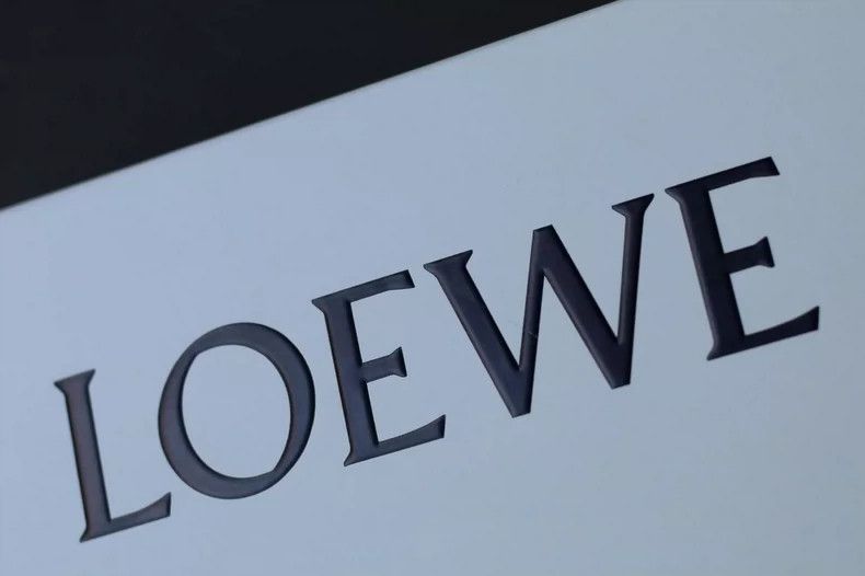Loewe LOEWE Cashmere wool mixed fringe scarf black and brown Size ONE SIZE - 9 Thumbnail