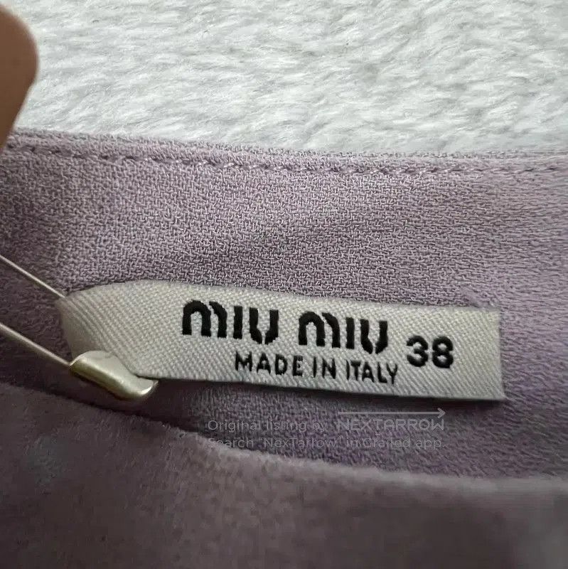 Miu Miu Miu Miu Deep Purple Cotton Summer Skirt . Size 28" / US 6 / IT 42 - 3 Thumbnail