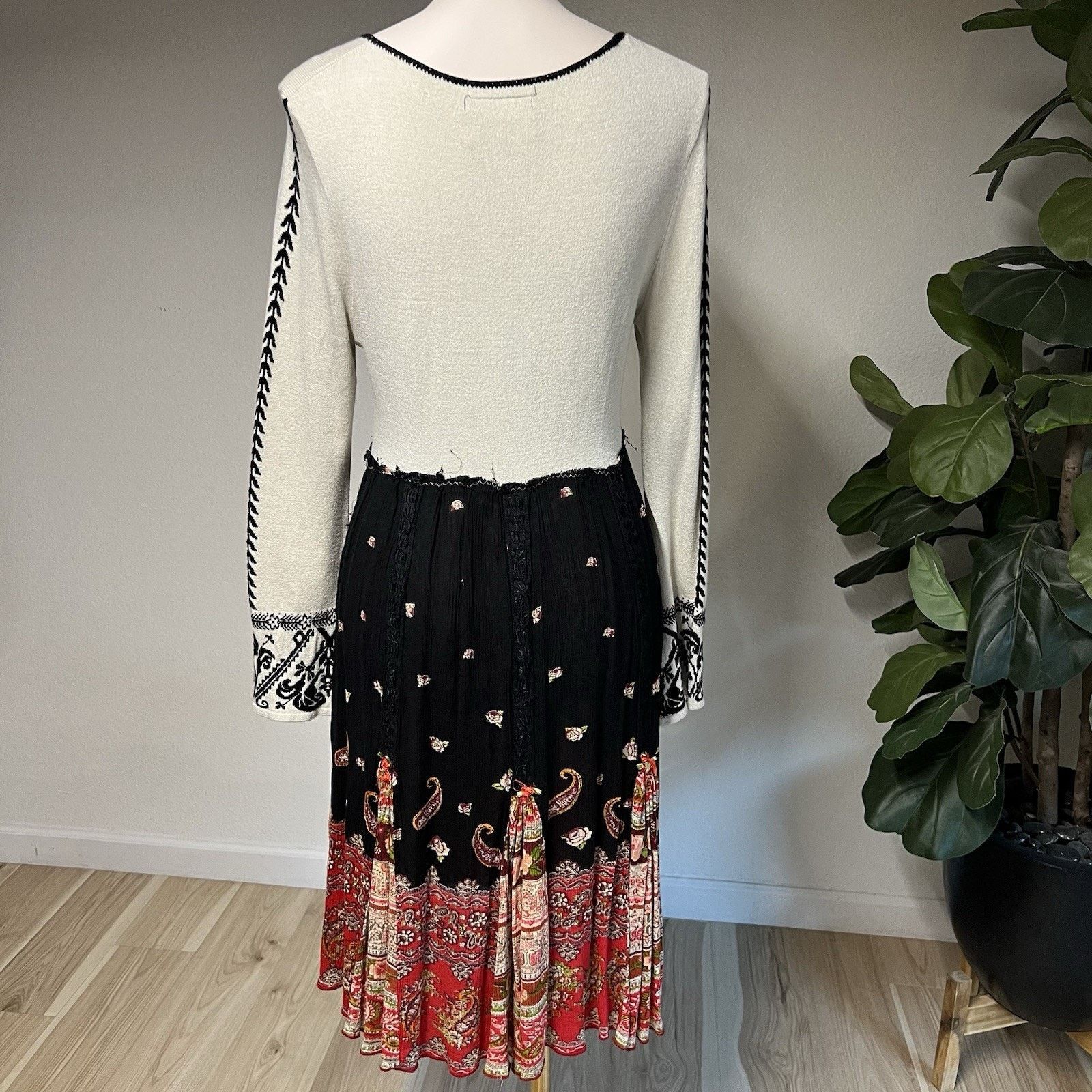 Other Boho Unique Stevie Nicks Gypsy Festival Country Bell Sleeve Size L / US 10 / IT 46 - 4 Thumbnail