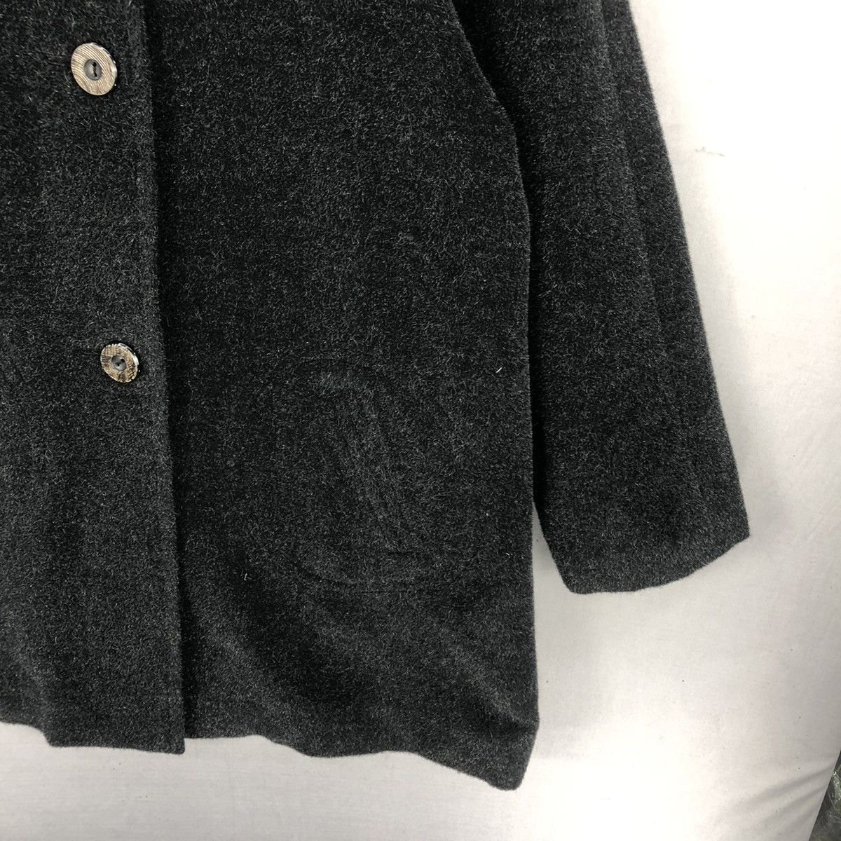 Japanese Brand Vintage 90’s Vino-Violétta Japan Alpaca Hair Button Jacket Size M / US 6-8 / IT 42-44 - 3 Thumbnail