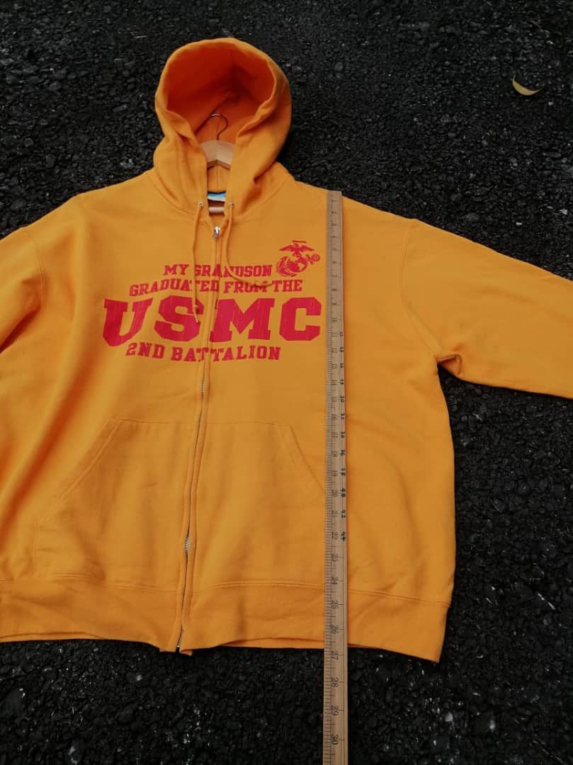 Champion Champion USMC 2nd Recruit Training Battalion Zipper Hoodie Size US XL / EU 56 / 4 - 3 Thumbnail