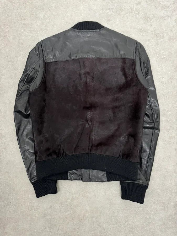 Dsquared2 AW2013 Dsquared2 Hybrid Fur Black & Brown Leather Jacket Size US M / EU 48-50 / 2 - 7 Thumbnail