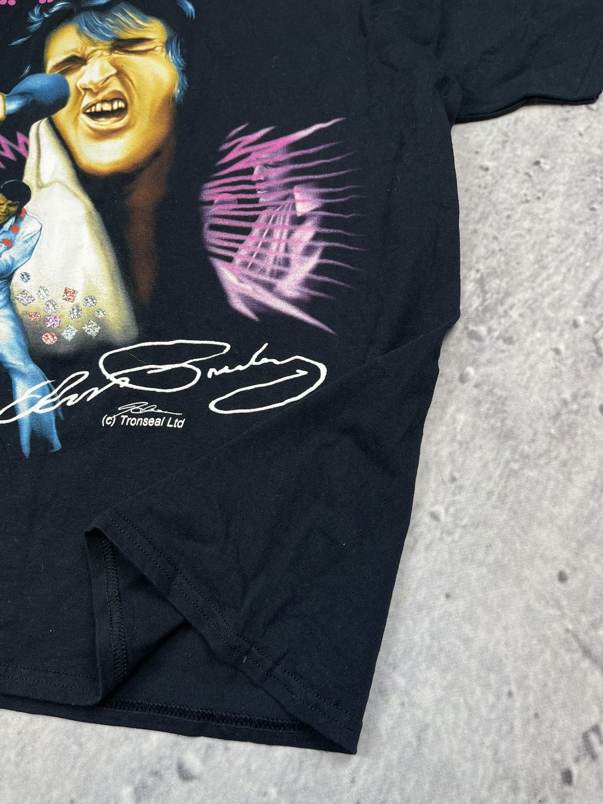 Gildan × Vintage Vintage Gildan Elvis big logo tee Size US XL / EU 56 / 4 - 4 Thumbnail